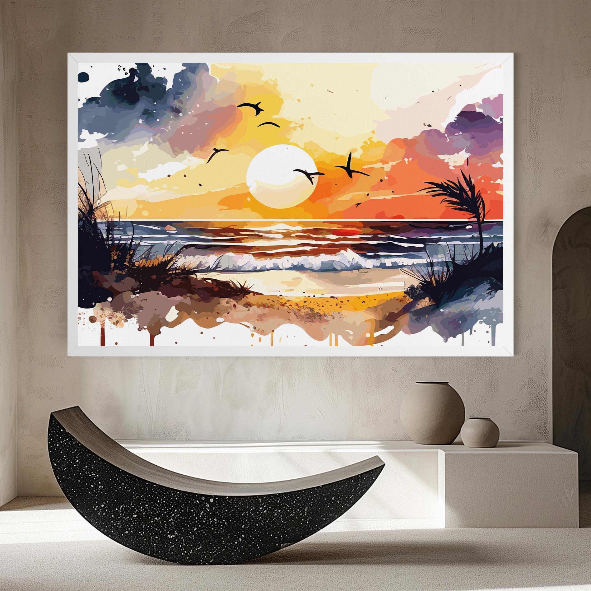 Tablou Canvas Sunset Art View mockup 8