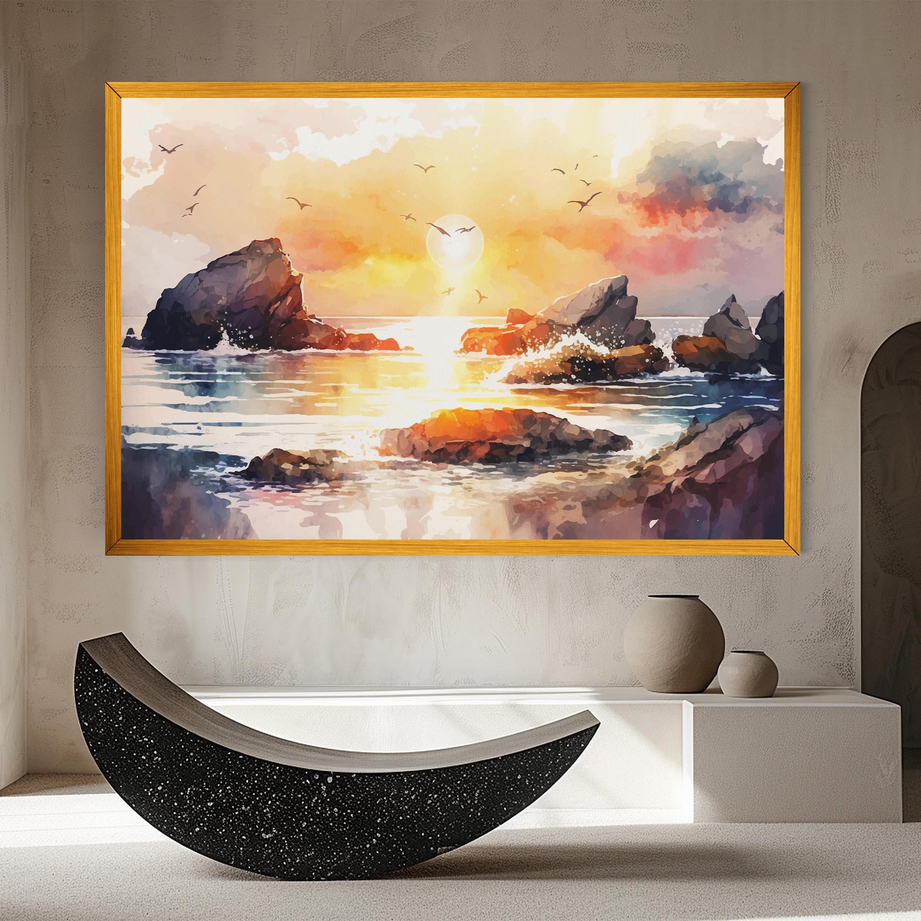 Tablou Canvas Pretty Pastel Sunset mockup 8