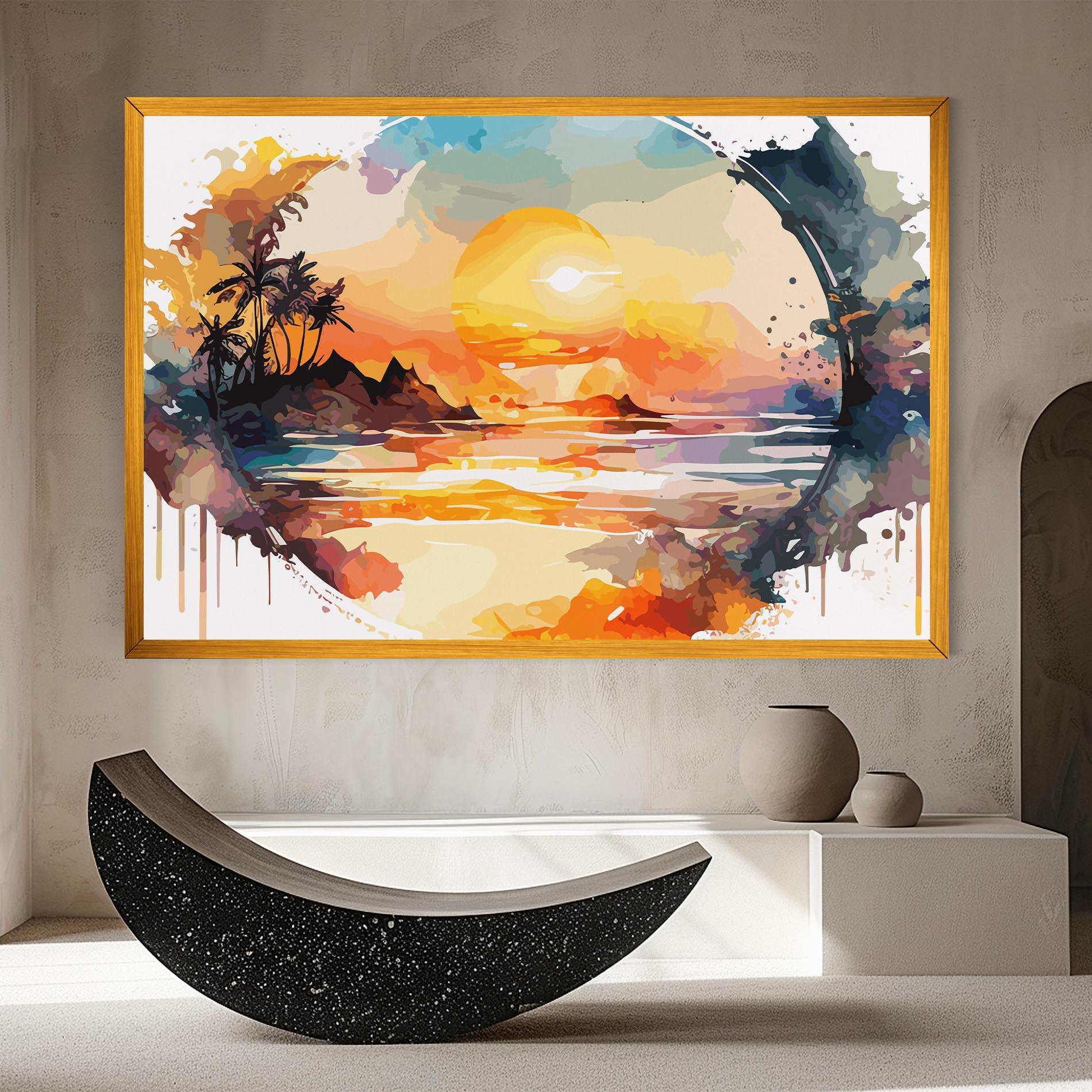 Tablou Canvas Sunrise Art mockup 8