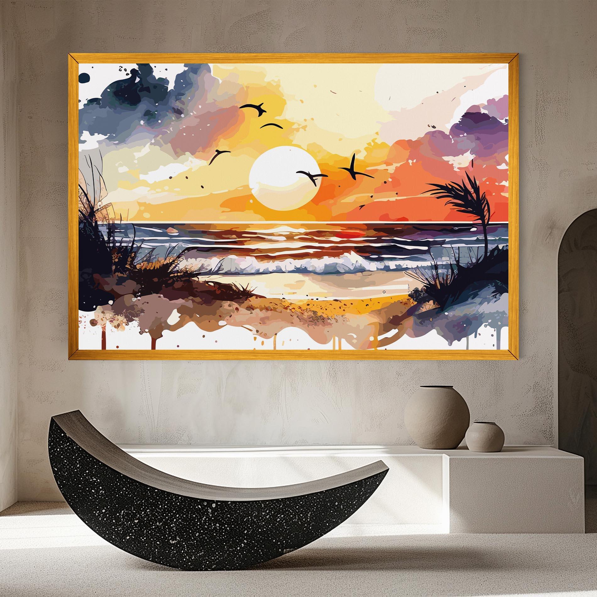 Tablou Canvas Sunset Art View mockup 8
