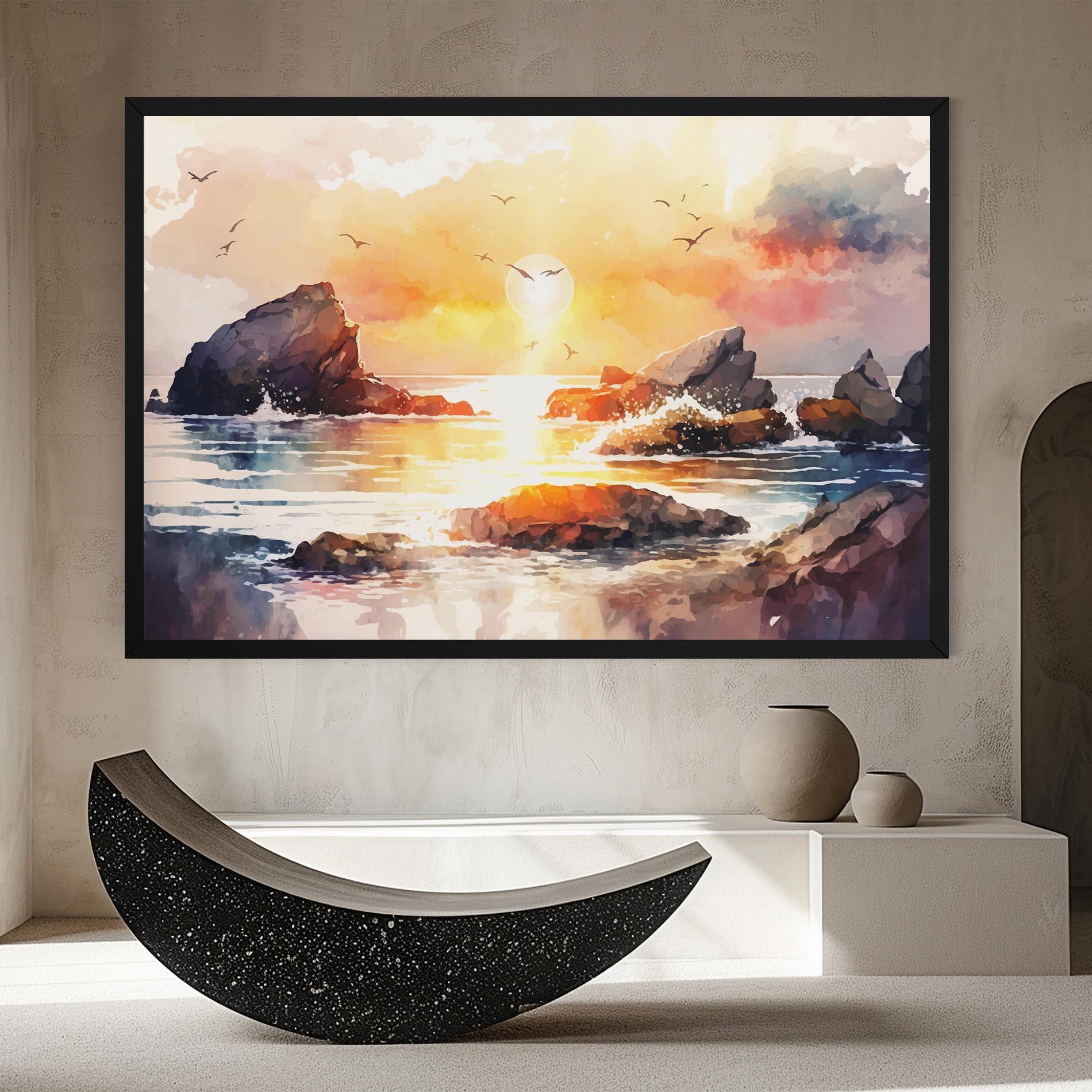 Tablou Canvas Pretty Pastel Sunset mockup 8