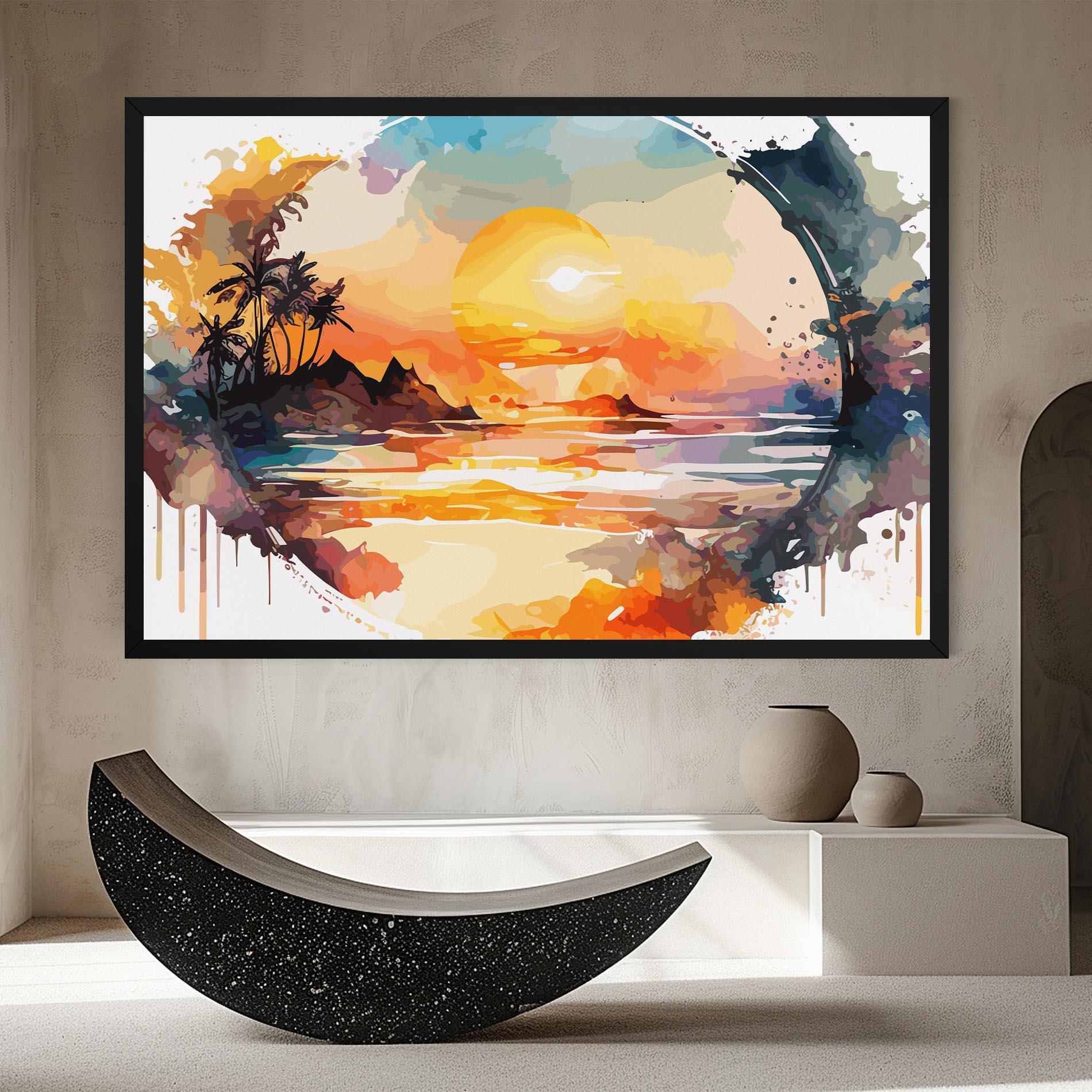 Tablou Canvas Sunrise Art mockup 8