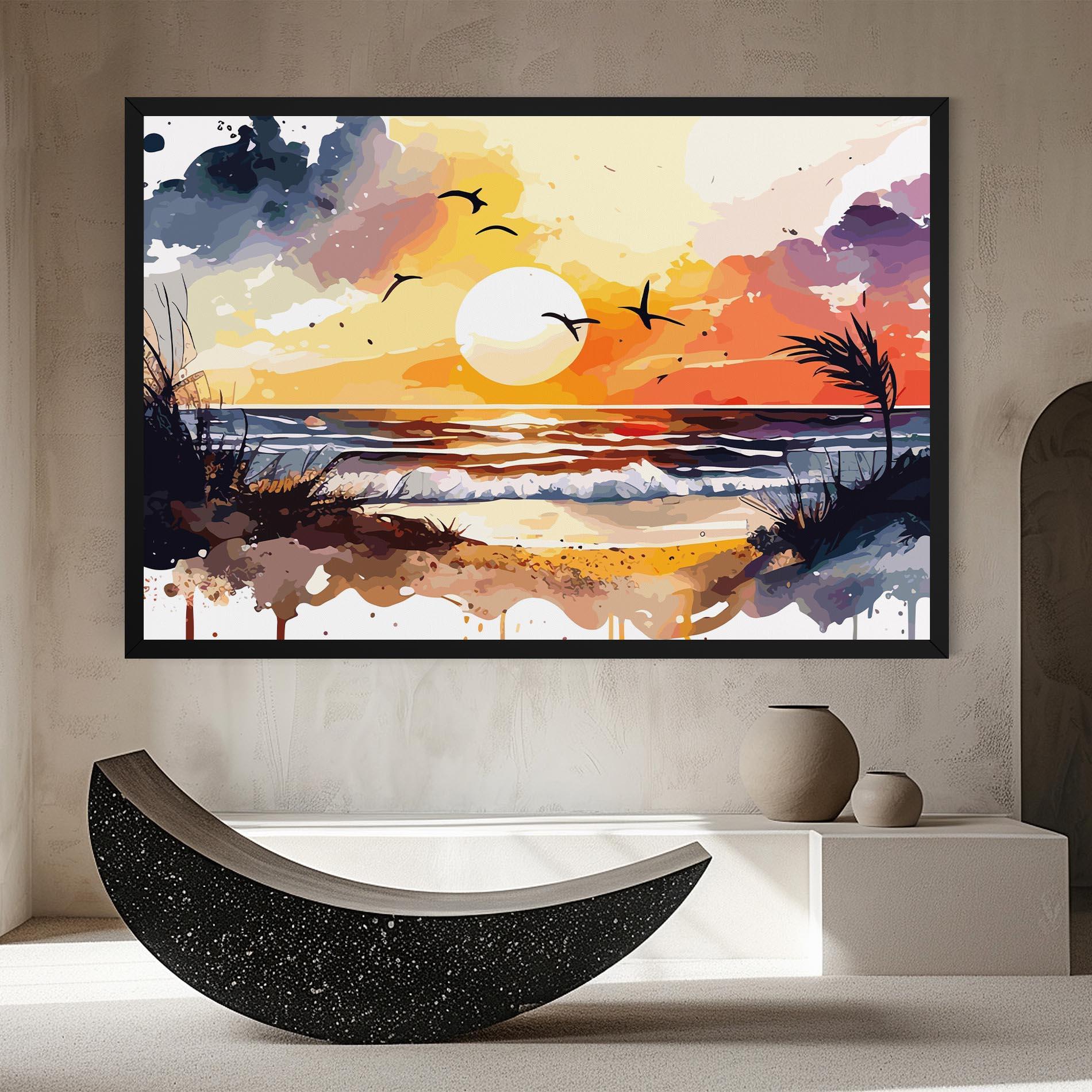 Tablou Canvas Sunset Art View mockup 8