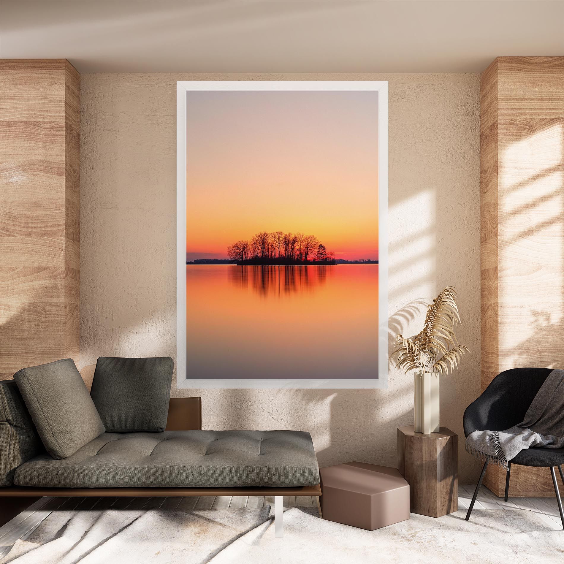 Tree Sunset Lake mockup 8