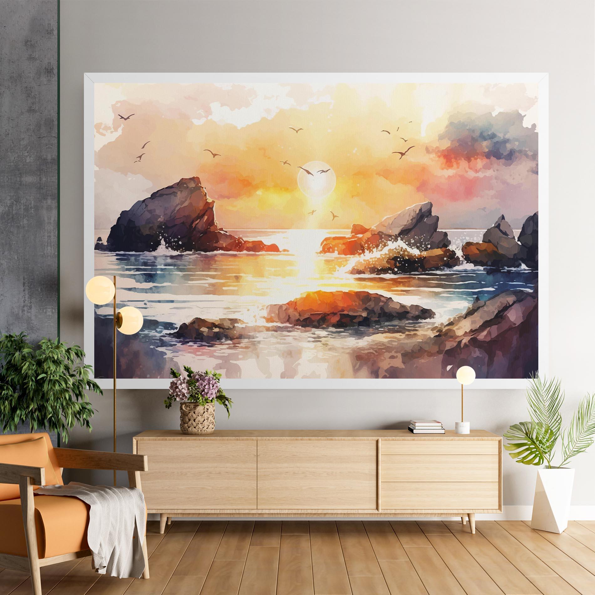 Tablou Canvas Pretty Pastel Sunset mockup 9