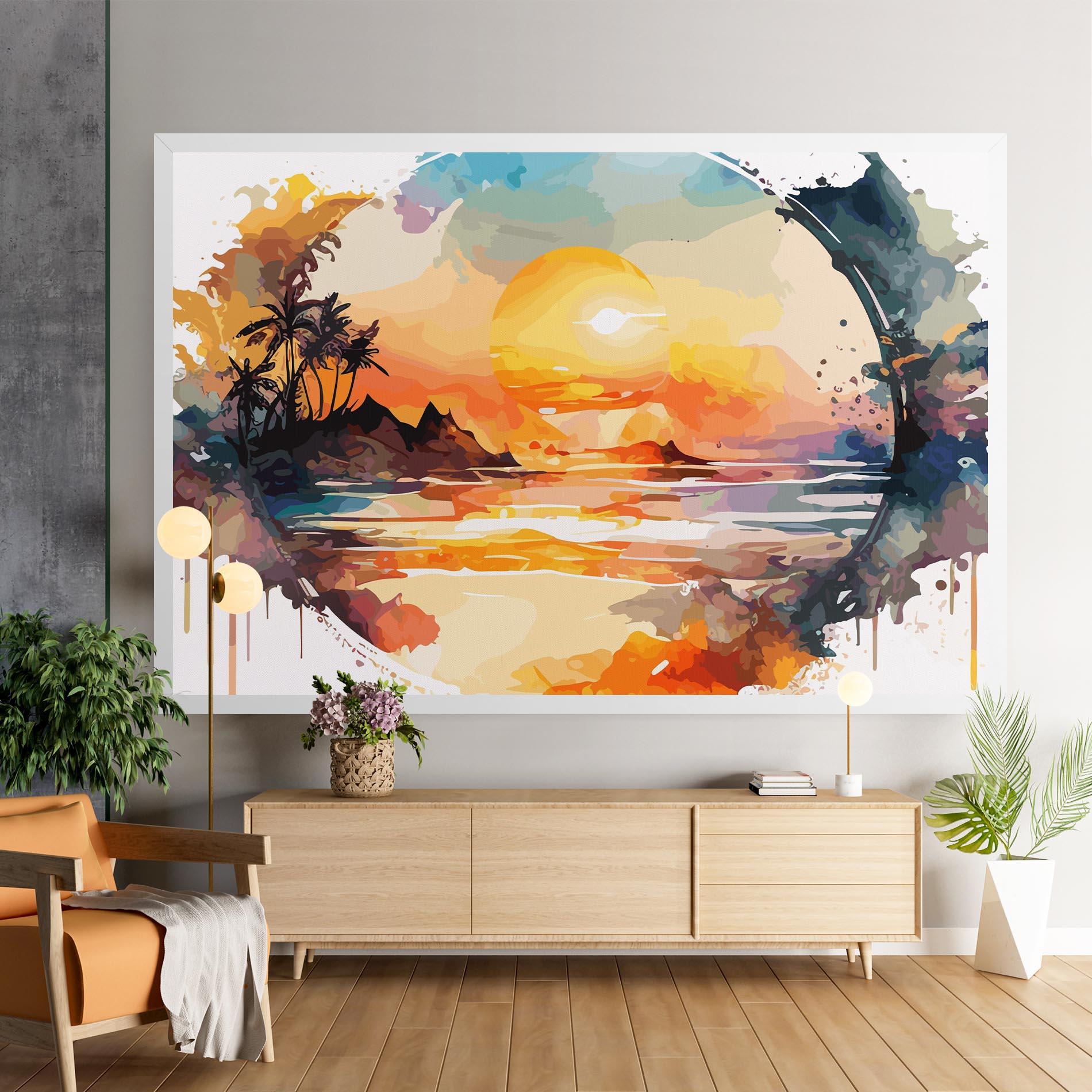 Tablou Canvas Sunrise Art mockup 9