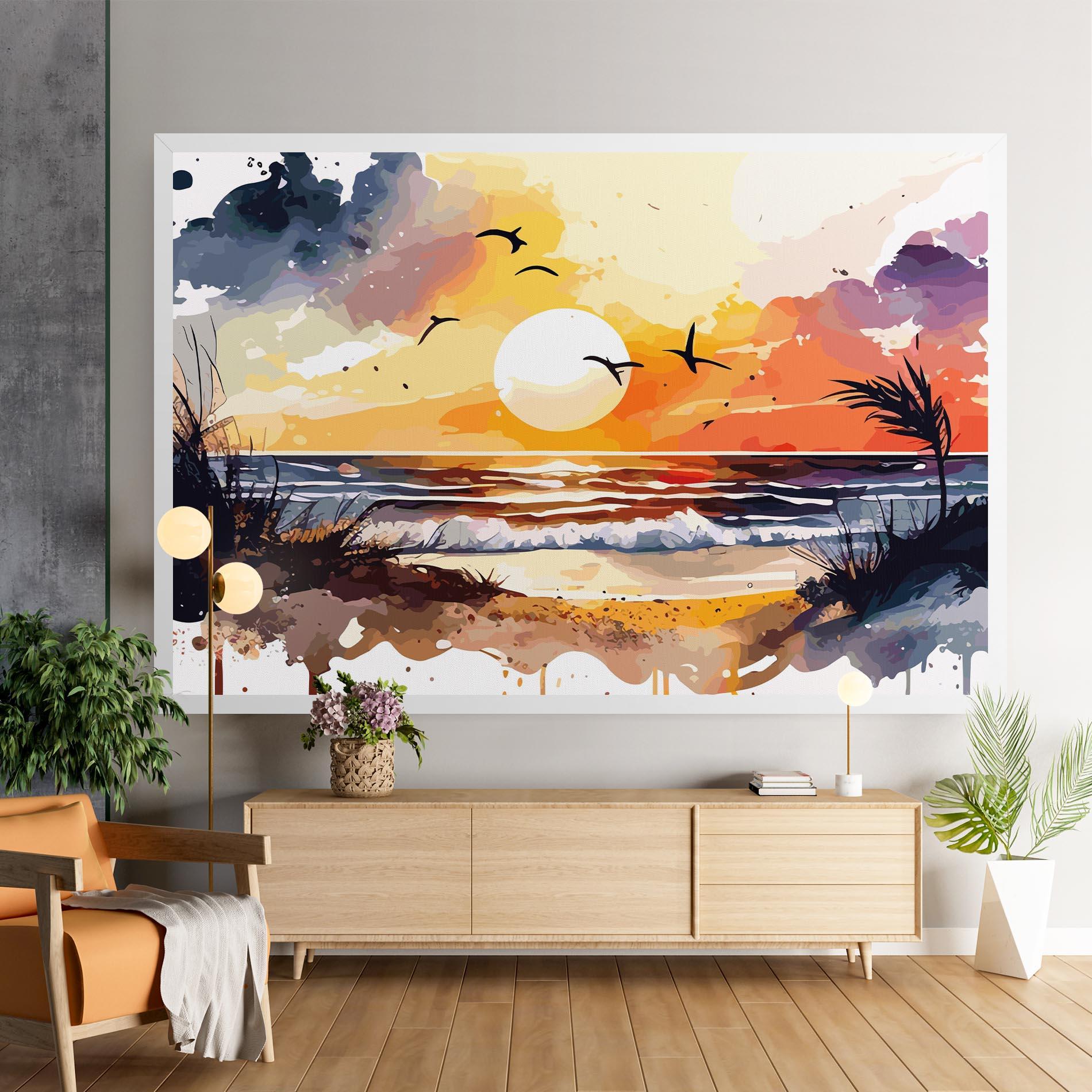 Tablou Canvas Sunset Art View mockup 9