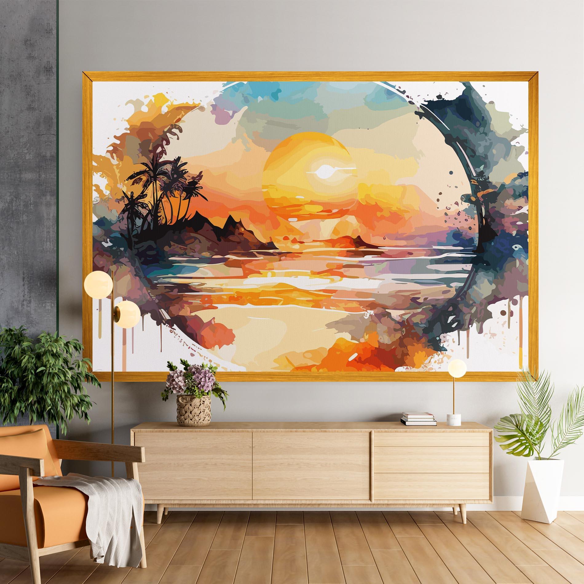Tablou Canvas Sunrise Art mockup 9