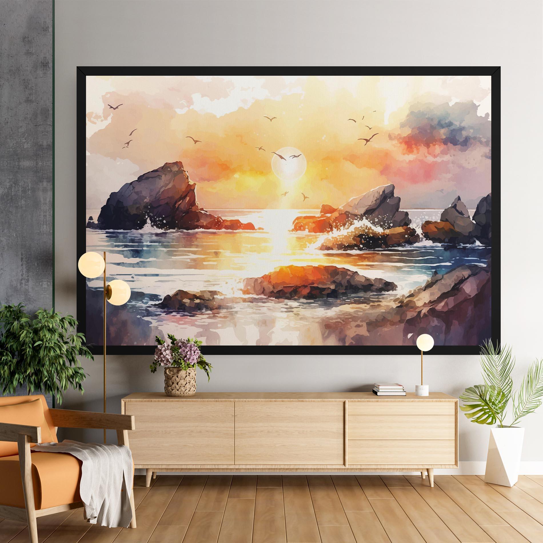 Tablou Canvas Pretty Pastel Sunset mockup 9