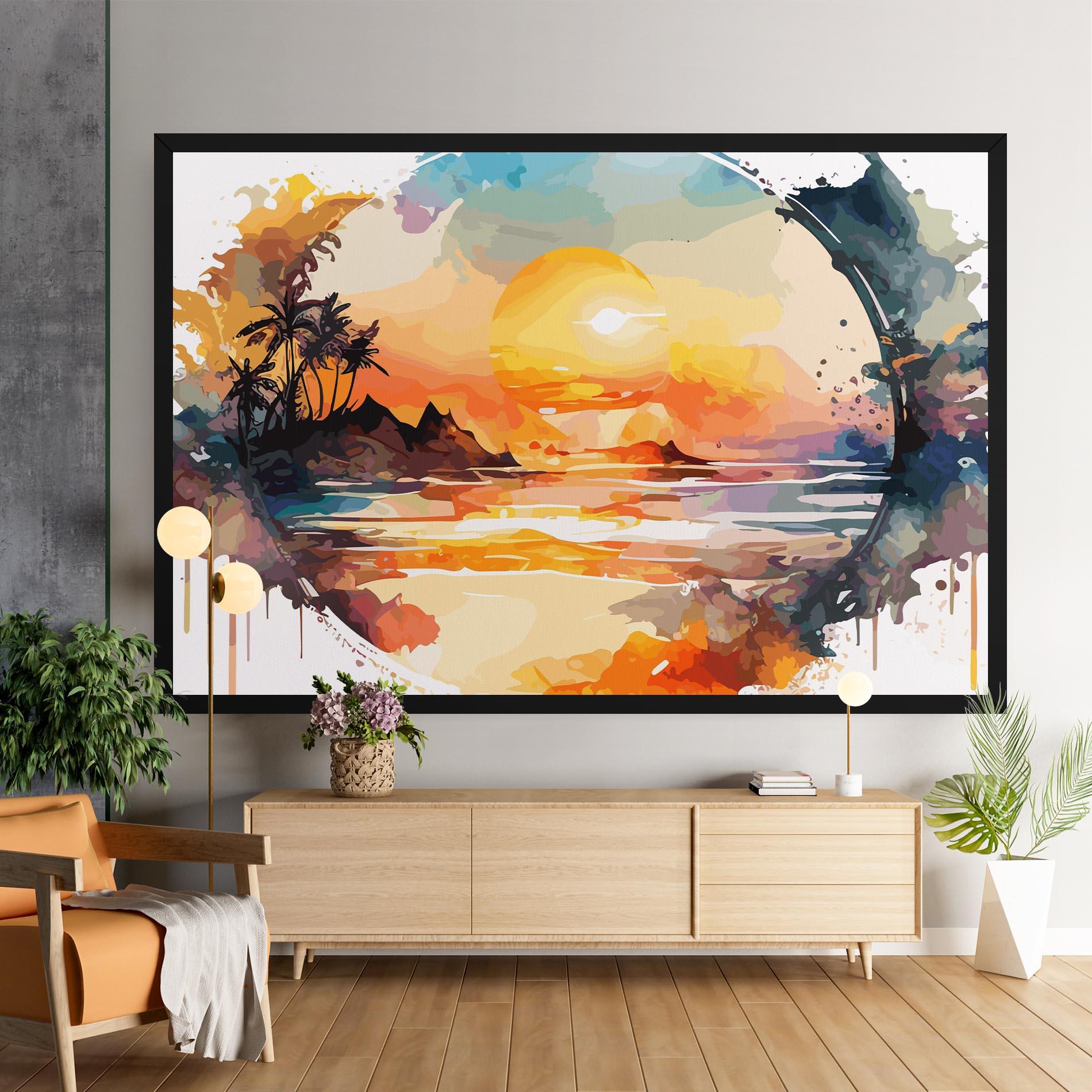 Tablou Canvas Sunrise Art mockup 9