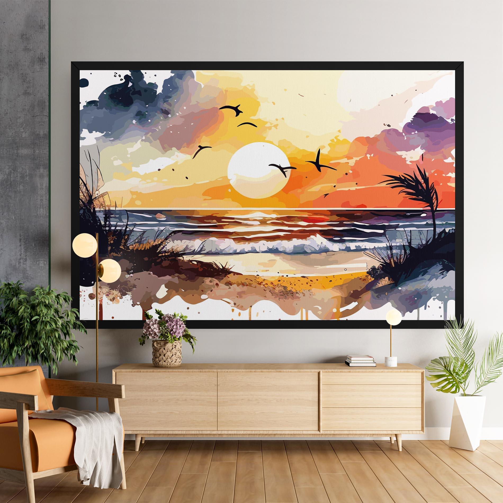 Tablou Canvas Sunset Art View mockup 9