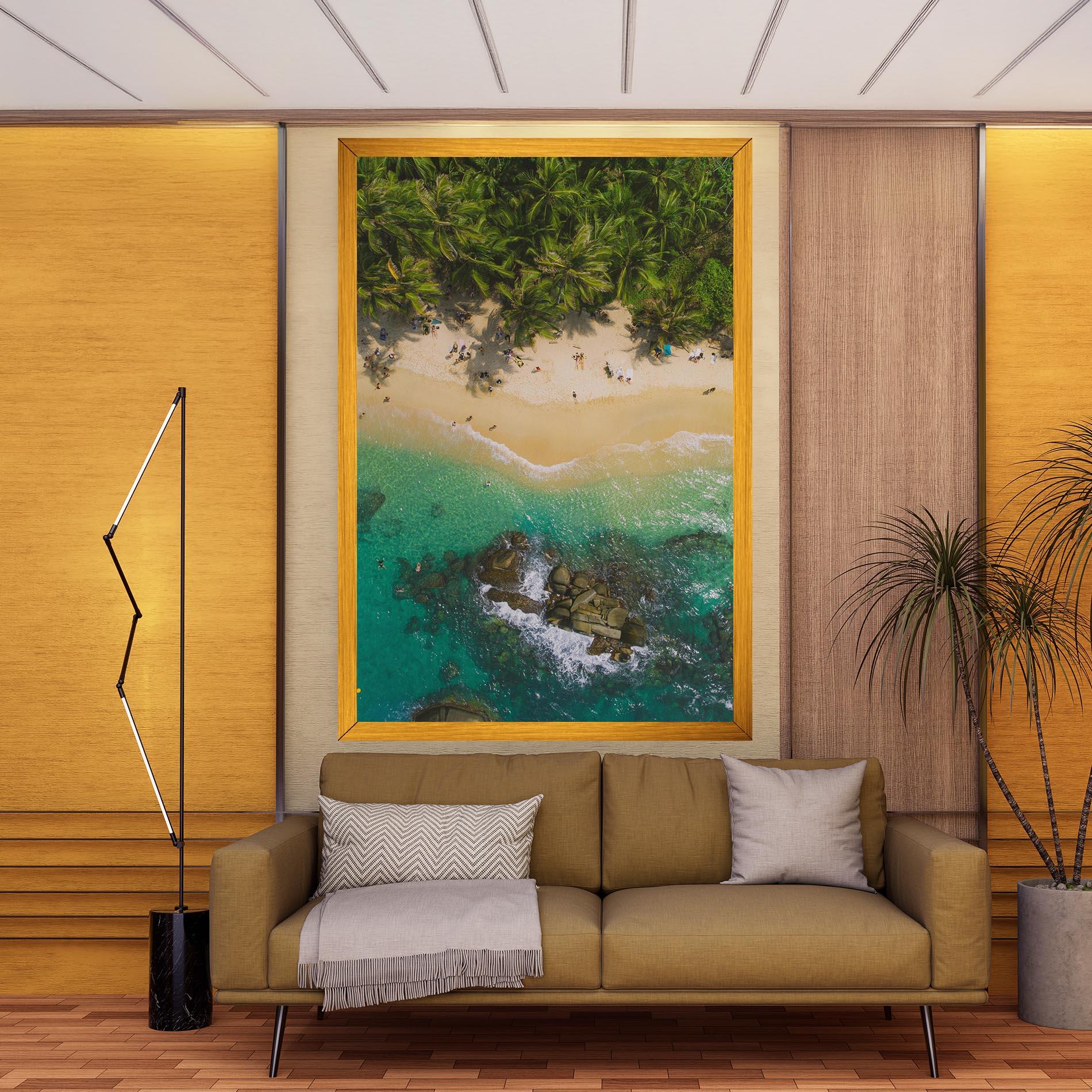 Tablou Canvas Jungle Beach mockup 9