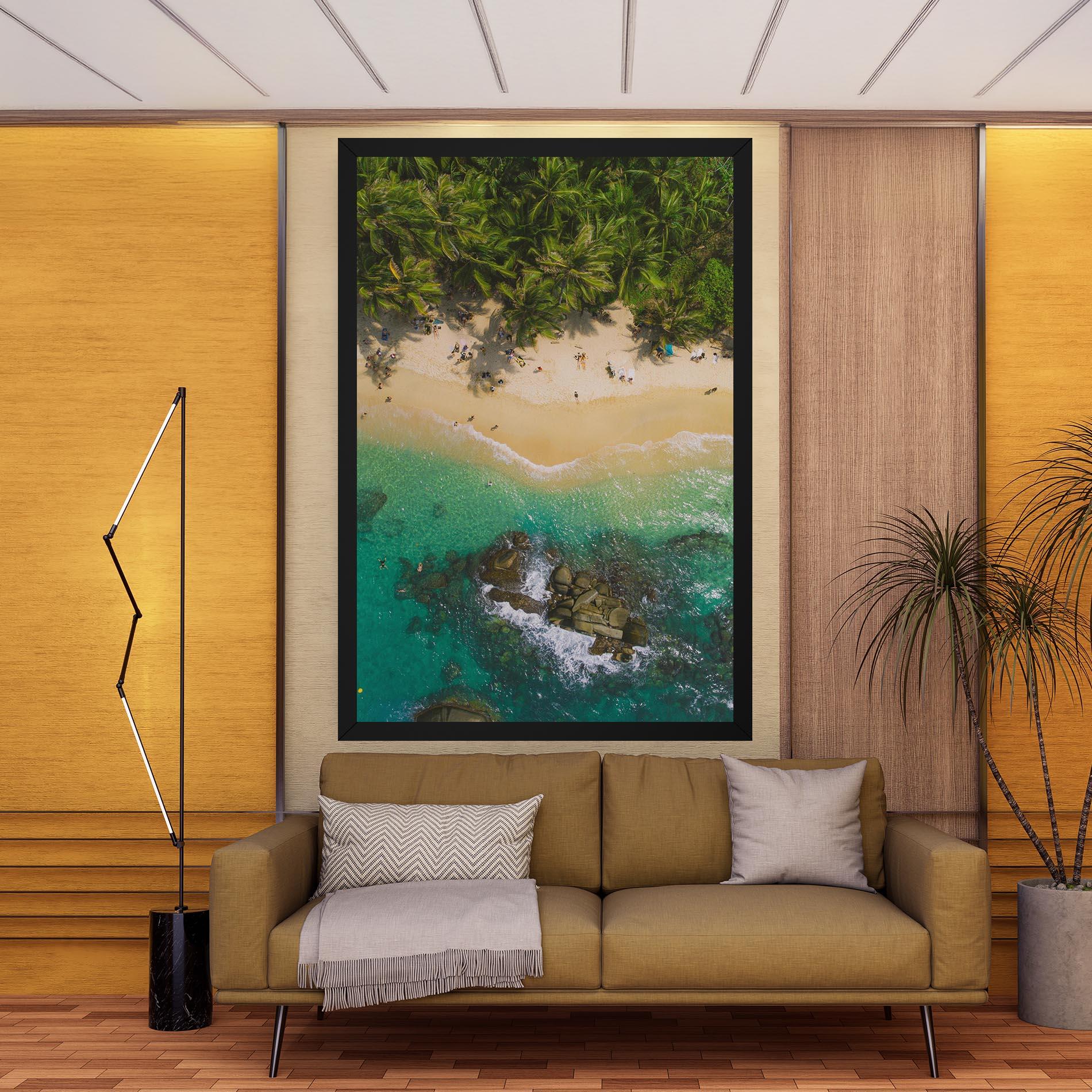 Tablou Canvas Jungle Beach mockup 9