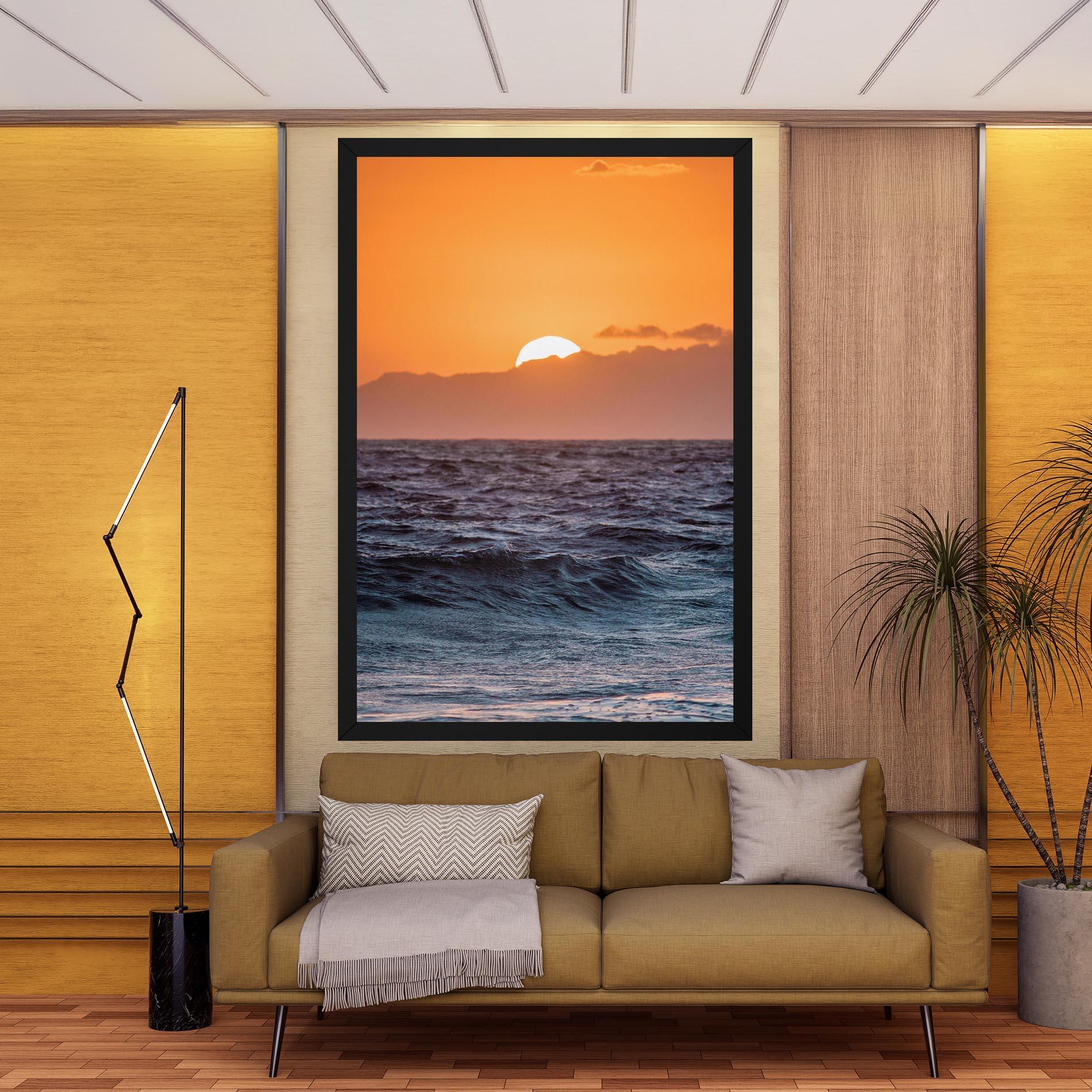 Tablou Canvas Morning Waves mockup 9