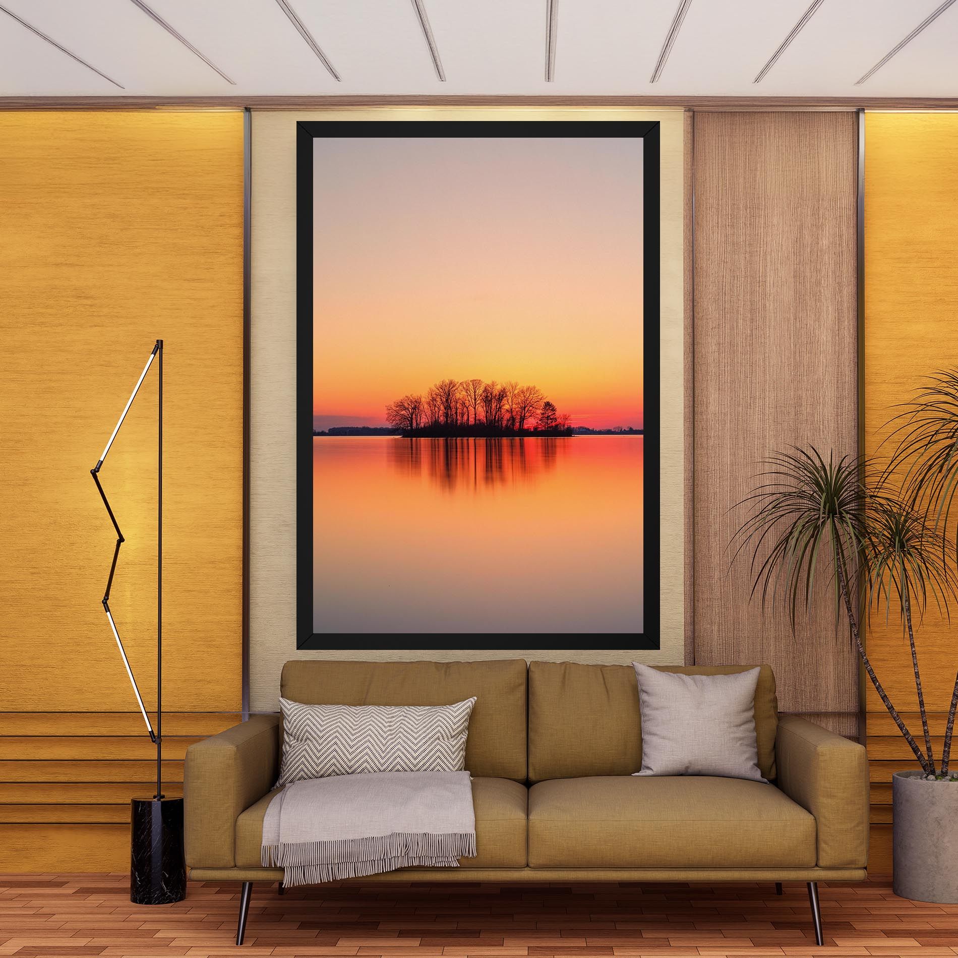 Tree Sunset Lake mockup 9