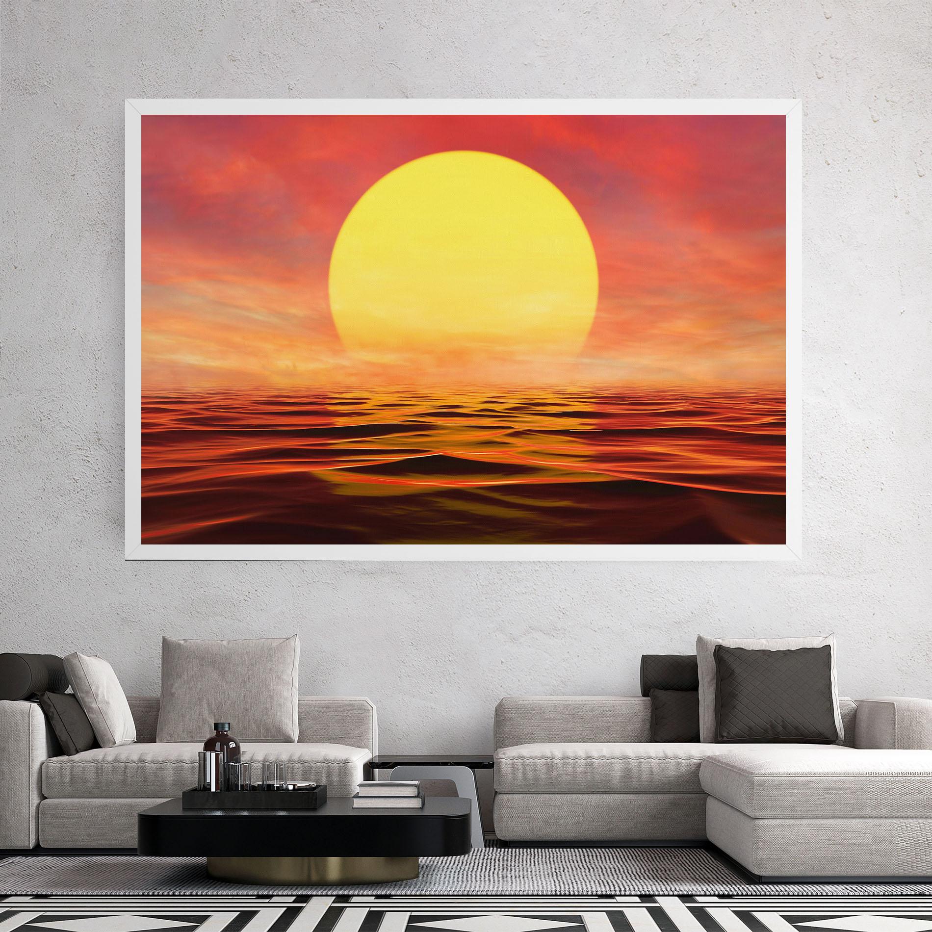 Tablou Canvas Clouds Reflection Sky mockup 2