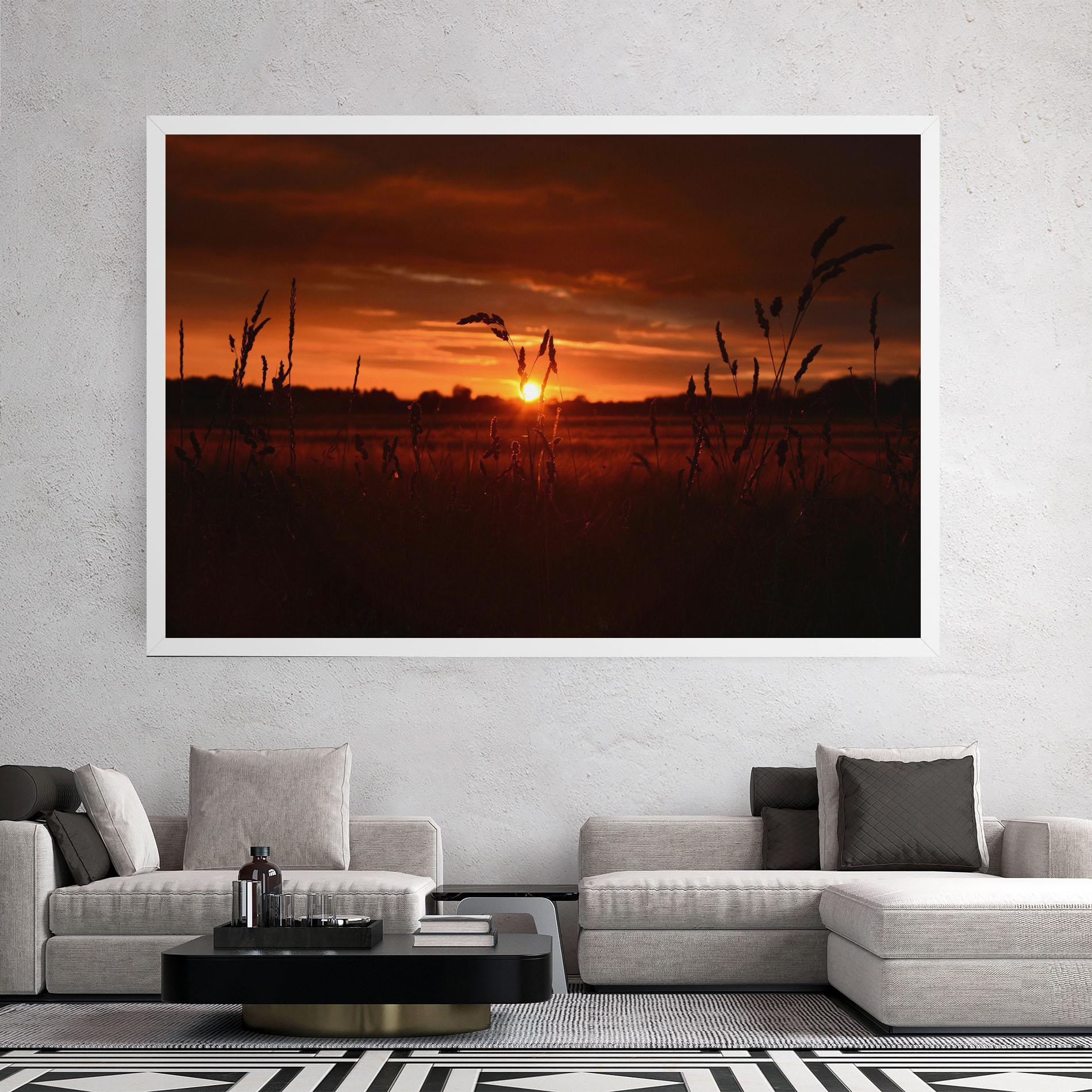 Tablou Canvas Field Shilouette mockup 2