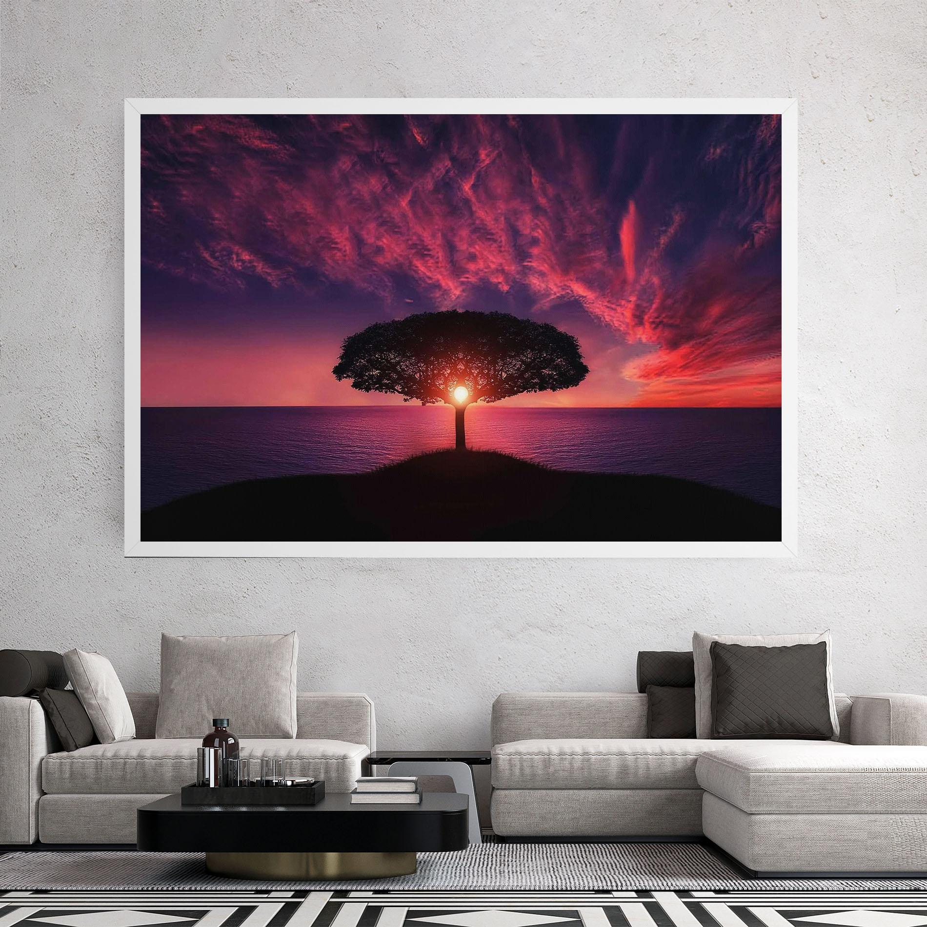 Tablou Canvas Sun Tree mockup 2