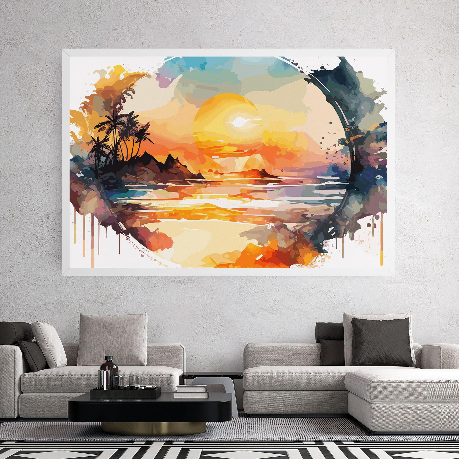 Tablou Canvas Sunrise Art mockup 2