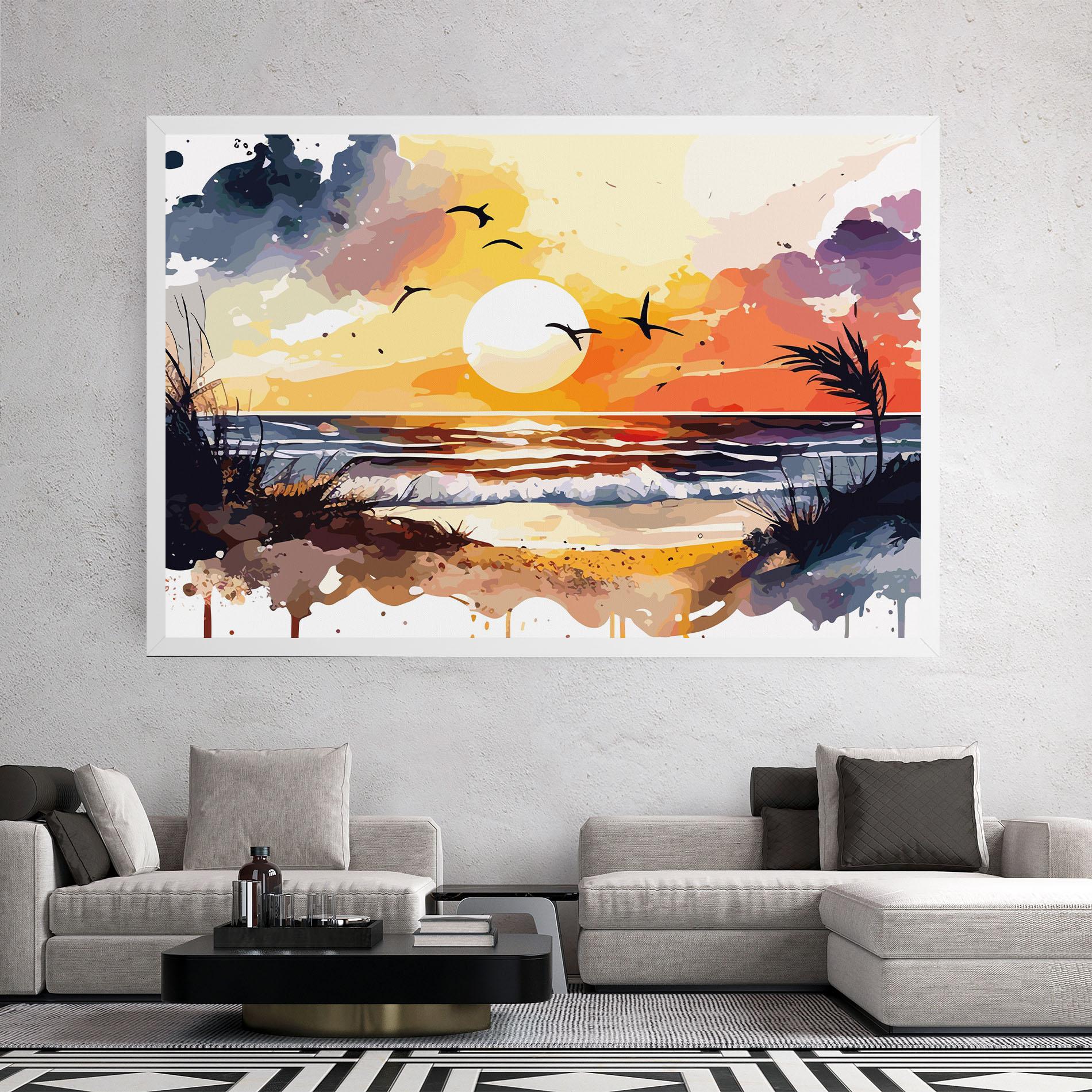 Tablou Canvas Sunset Art View mockup 2