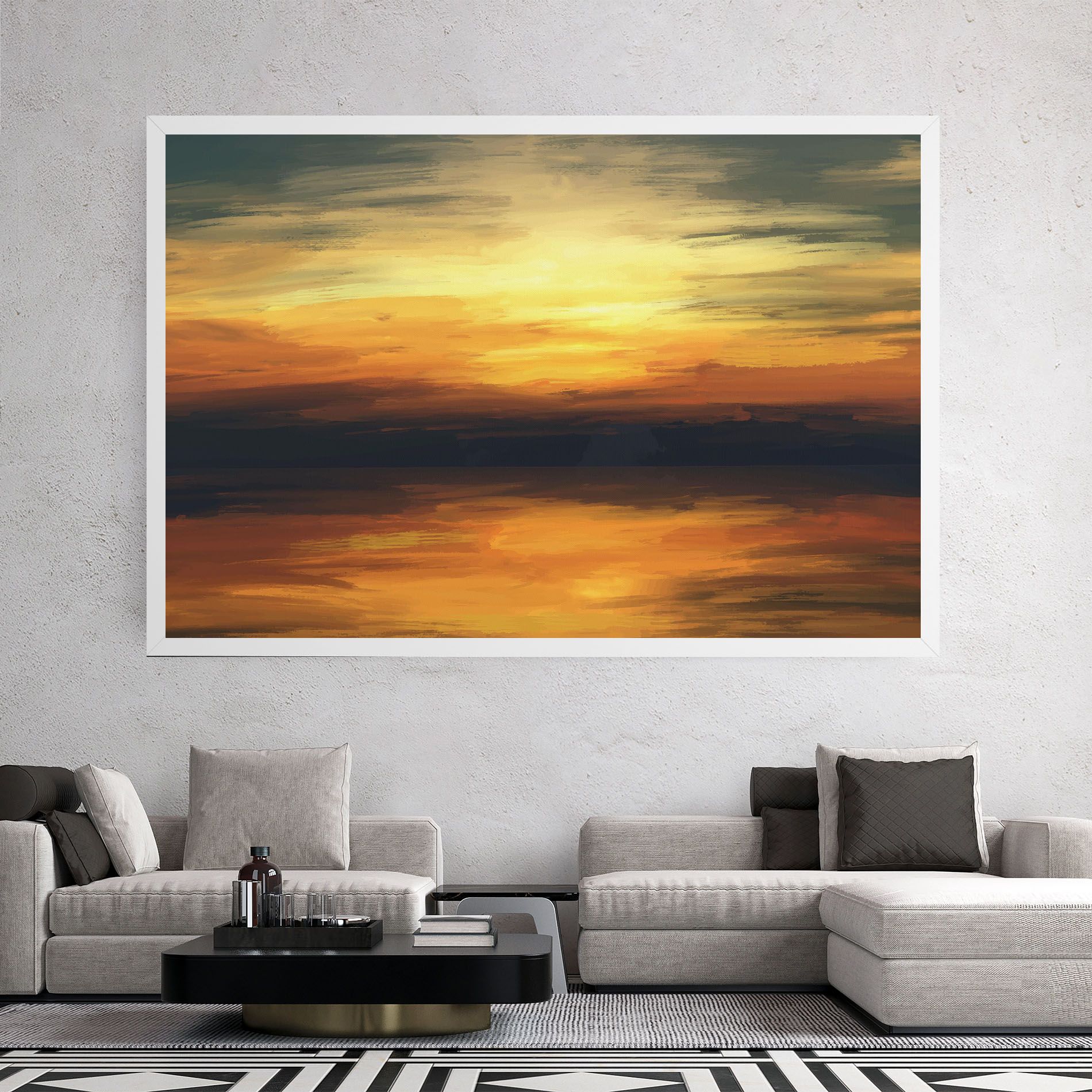 Sunset Oil Paint mockup 2