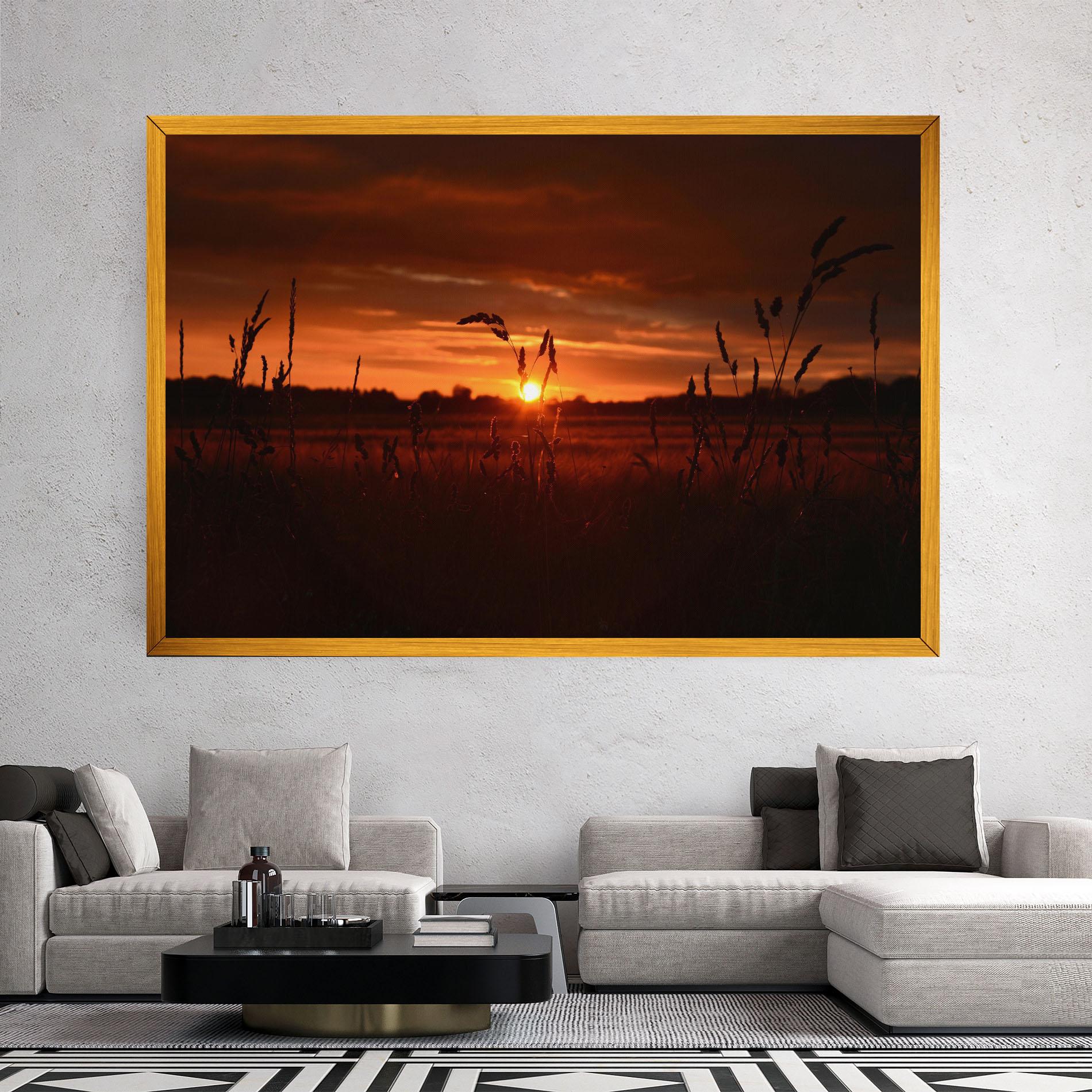 Tablou Canvas Field Shilouette mockup 2