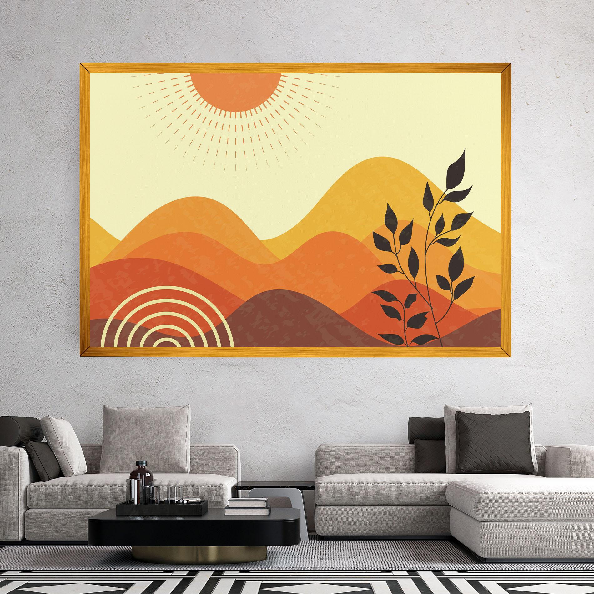 Tablou Canvas Minimalist Sunset Art mockup 2