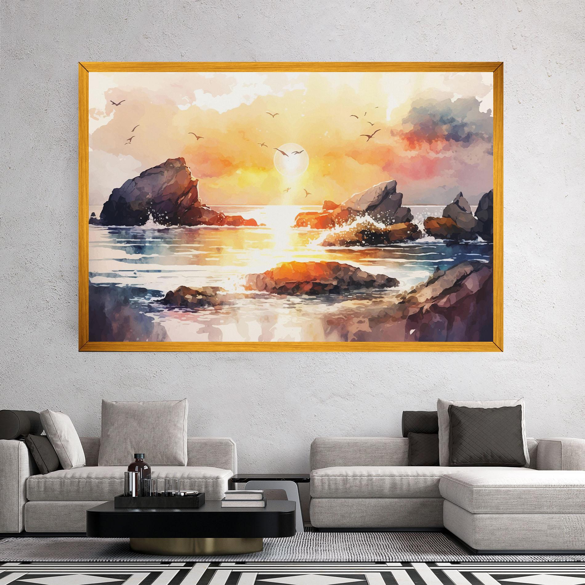 Tablou Canvas Pretty Pastel Sunset mockup 2