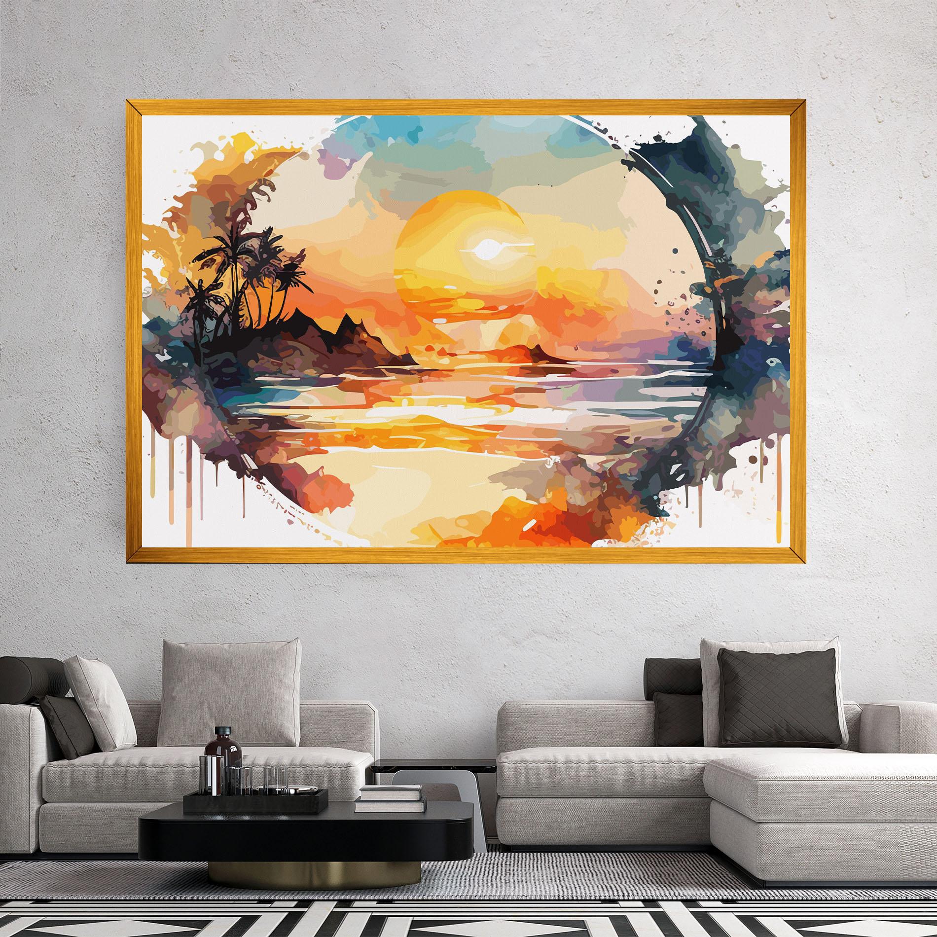 Tablou Canvas Sunrise Art mockup 2