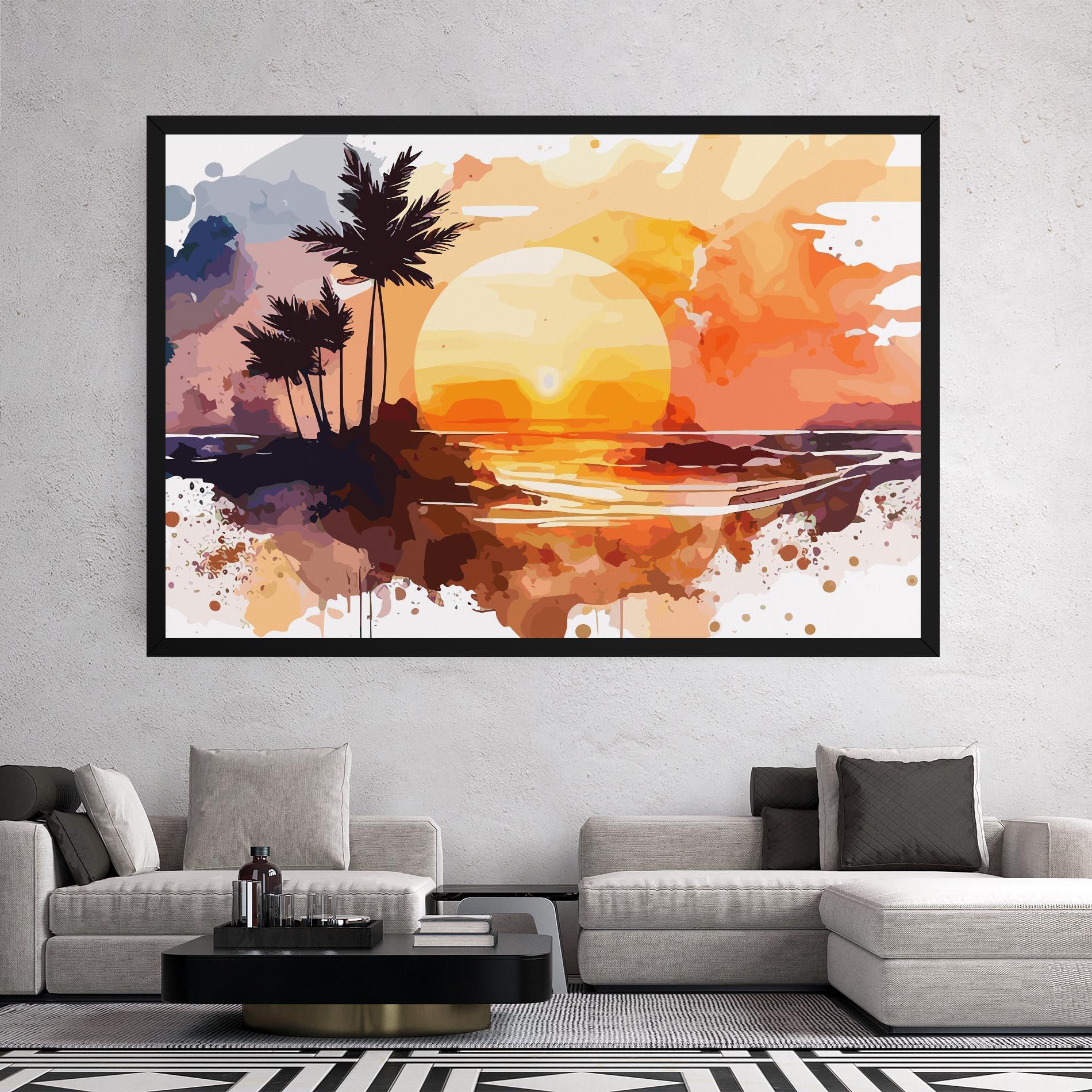 Tablou Canvas Beautiful Sunrise mockup 2