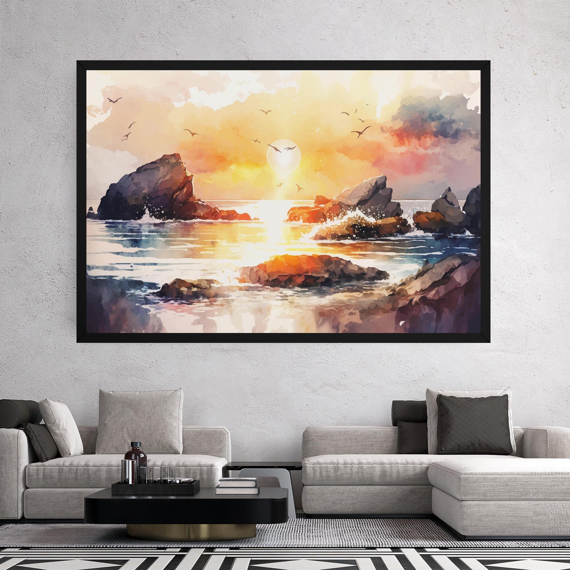 Tablou Canvas Pretty Pastel Sunset mockup 2