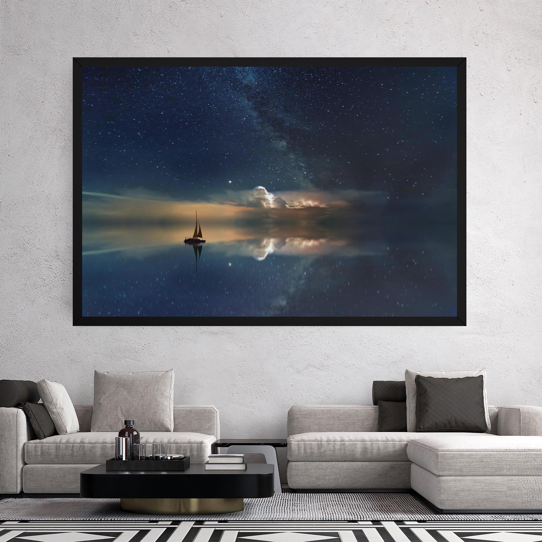 Tablou Canvas Sky Boat mockup 2