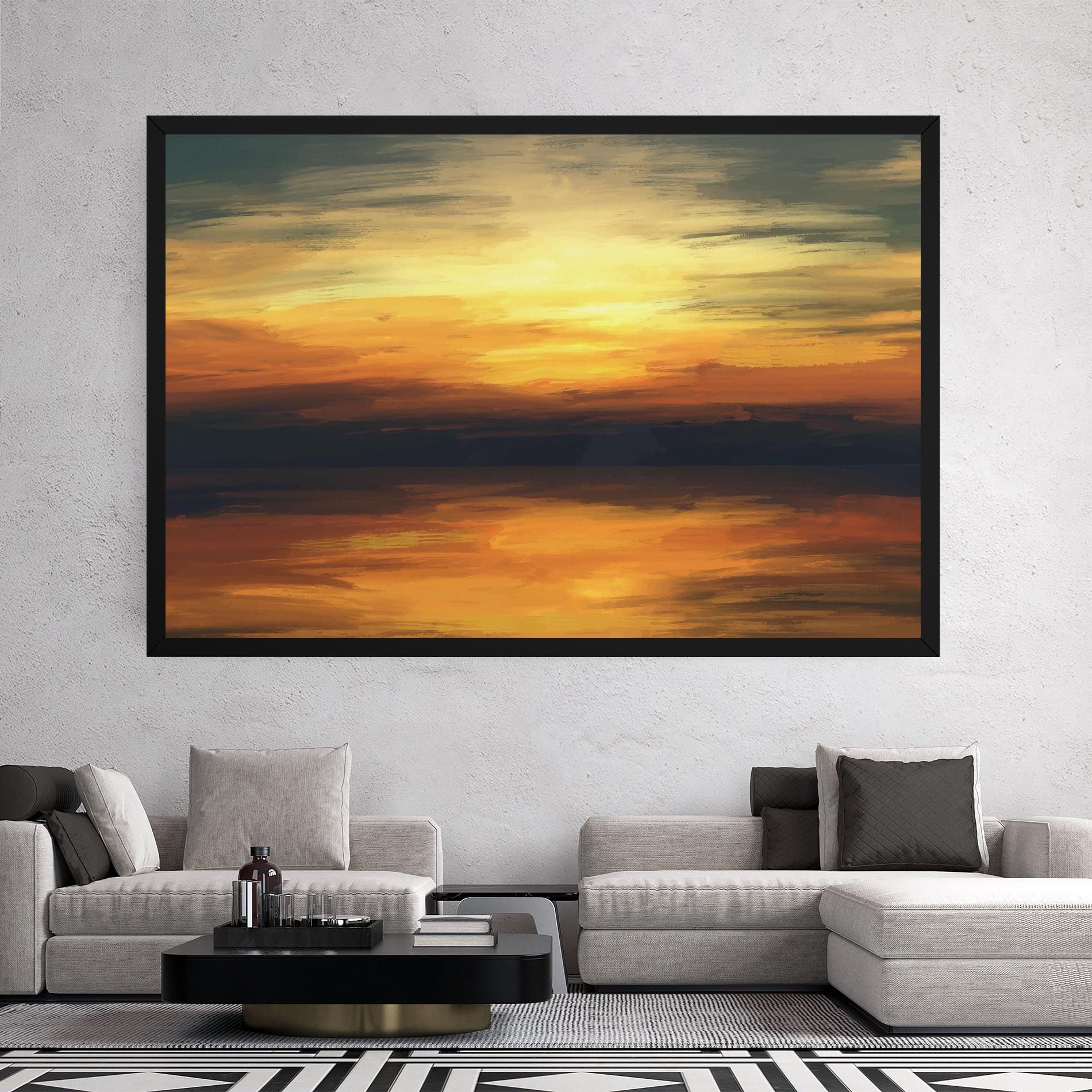 Sunset Oil Paint mockup 2