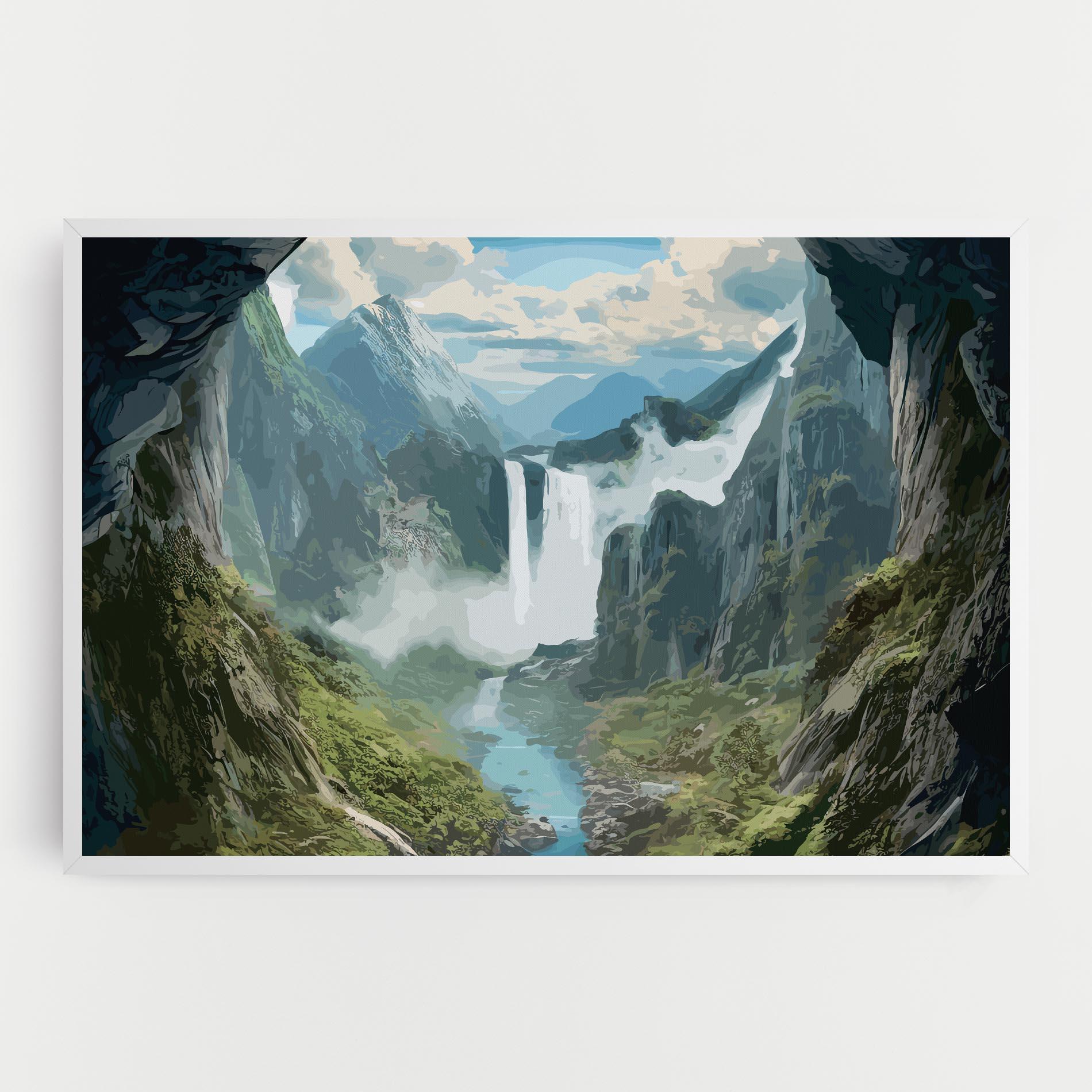 Tablou Canvas Amazing Waterfall mockup 0