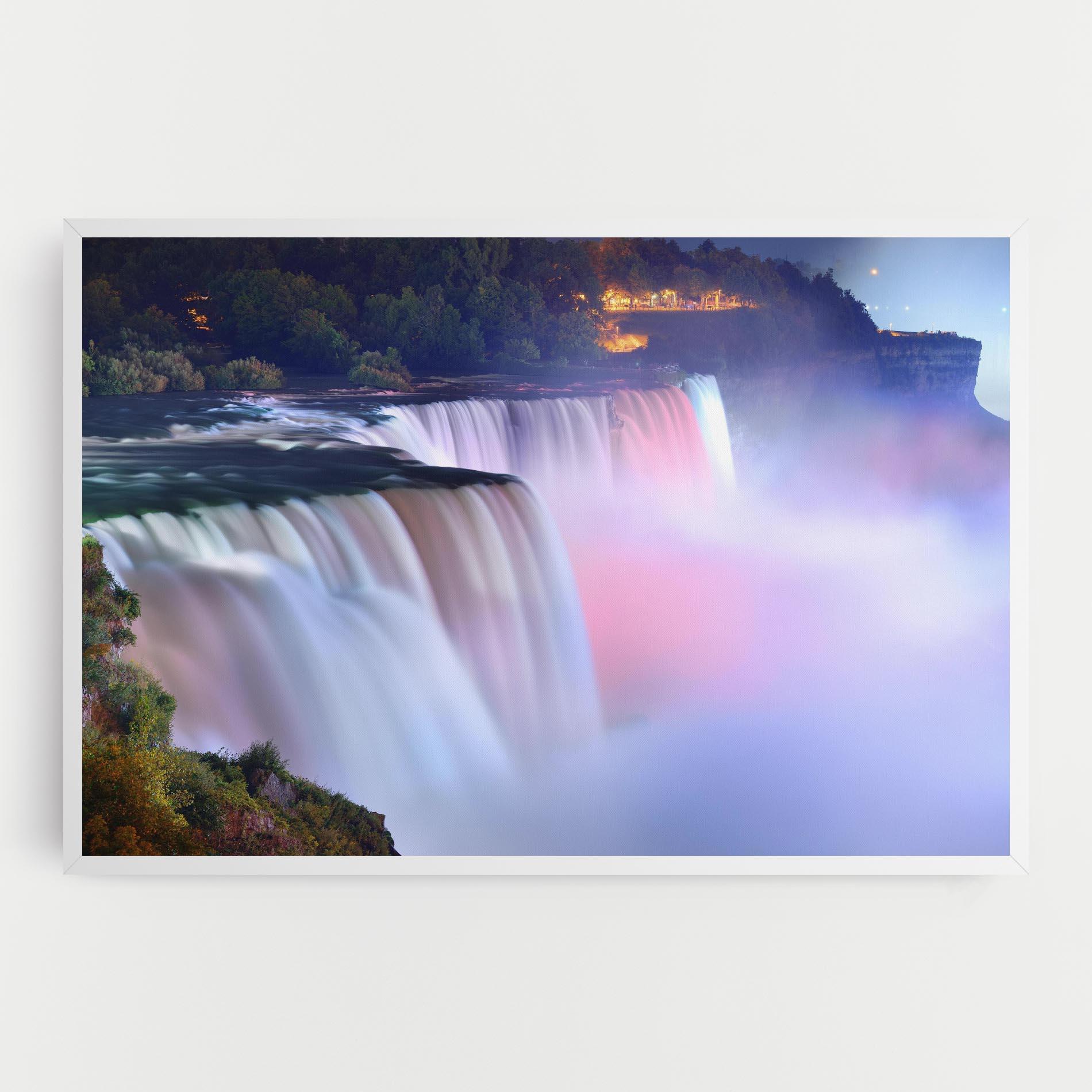 Tablou Canvas Dreamy Purple Waterfall mockup 0