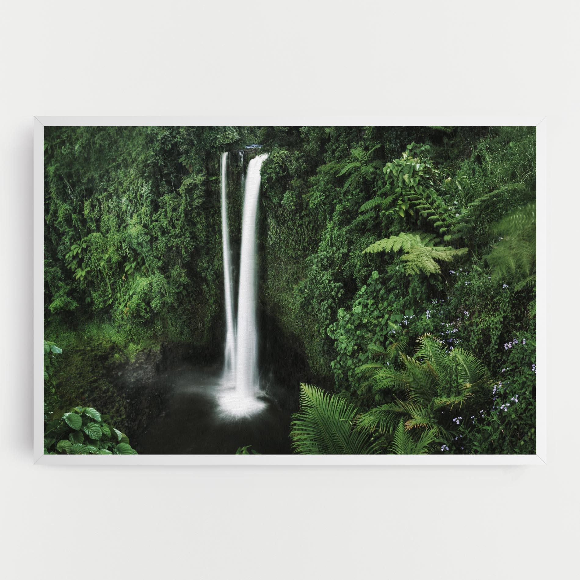 Tablou Canvas Green Nature Waterfall mockup 0