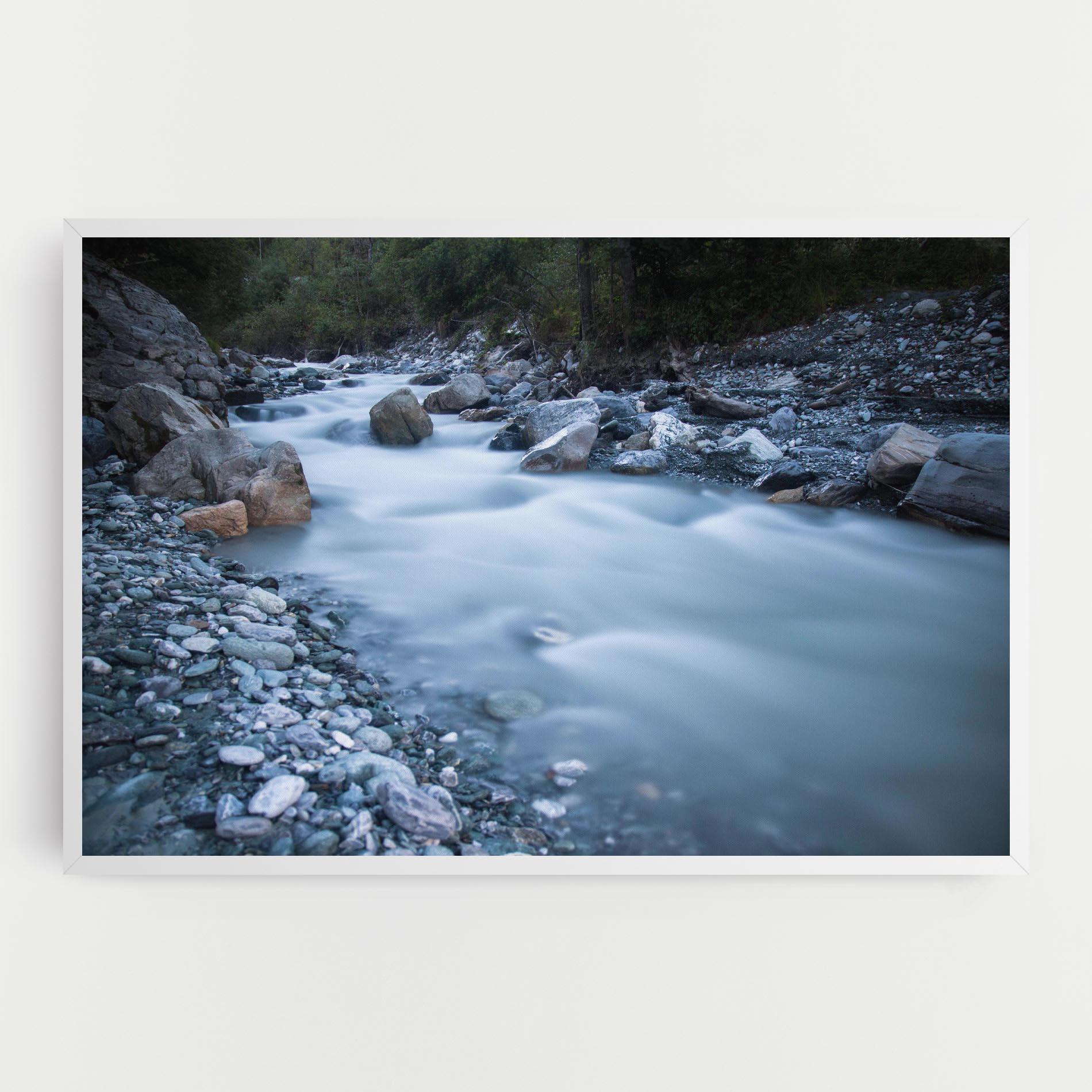 Tablou Canvas Grey Water Falling mockup 0