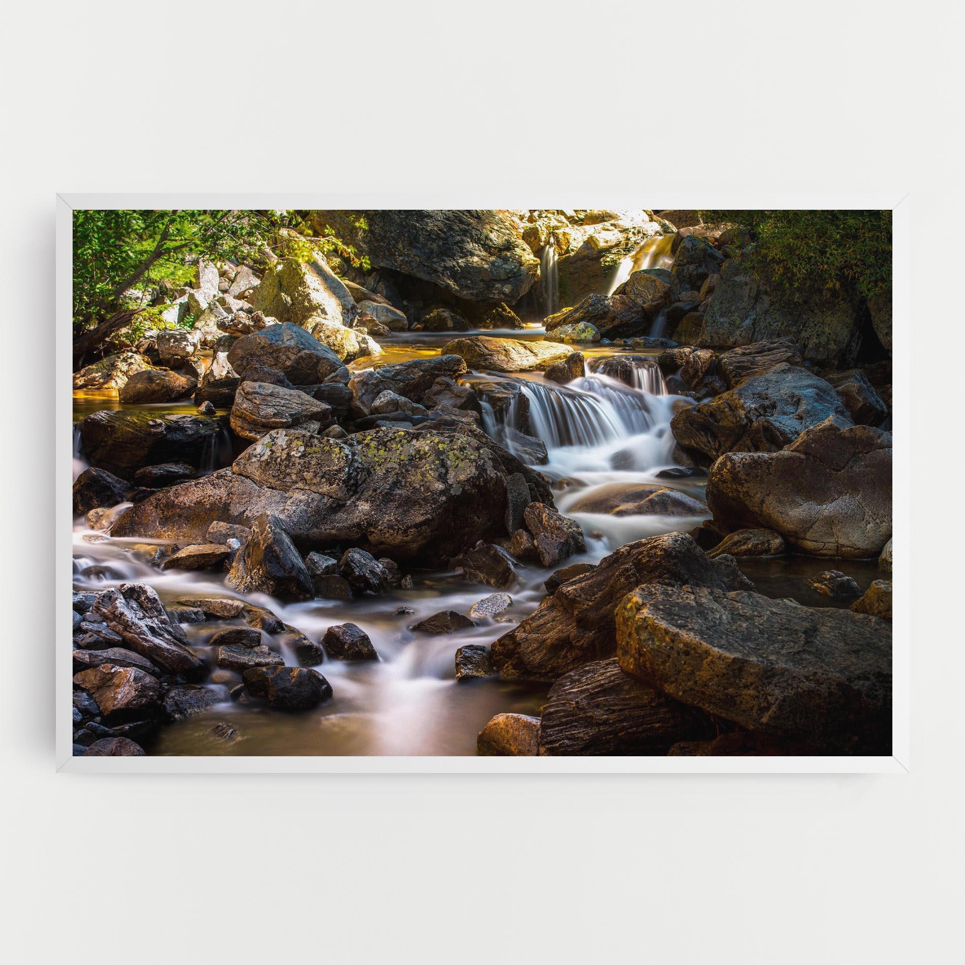 Tablou Canvas Nature Rocks Waterfall mockup 0