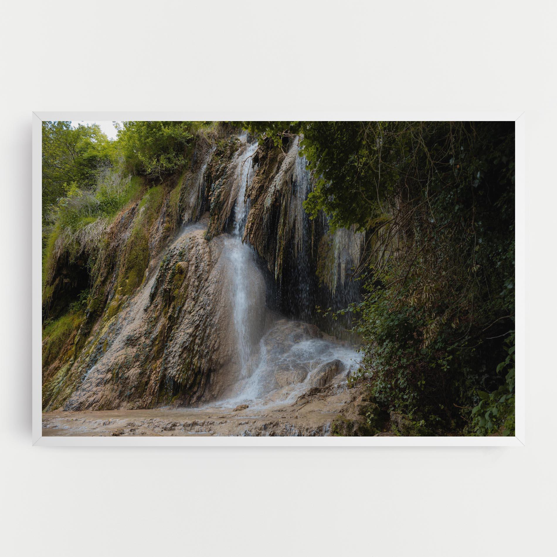 Tablou Canvas Pretty Waterfall Forest mockup 0
