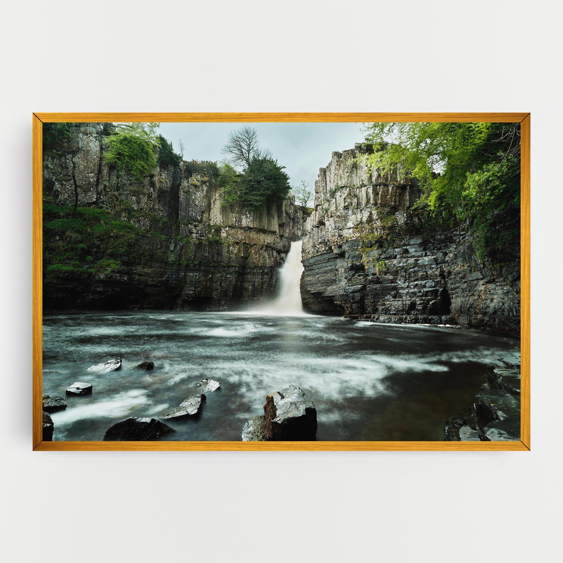 Tablou Canvas Beautiful Water Falling mockup 0