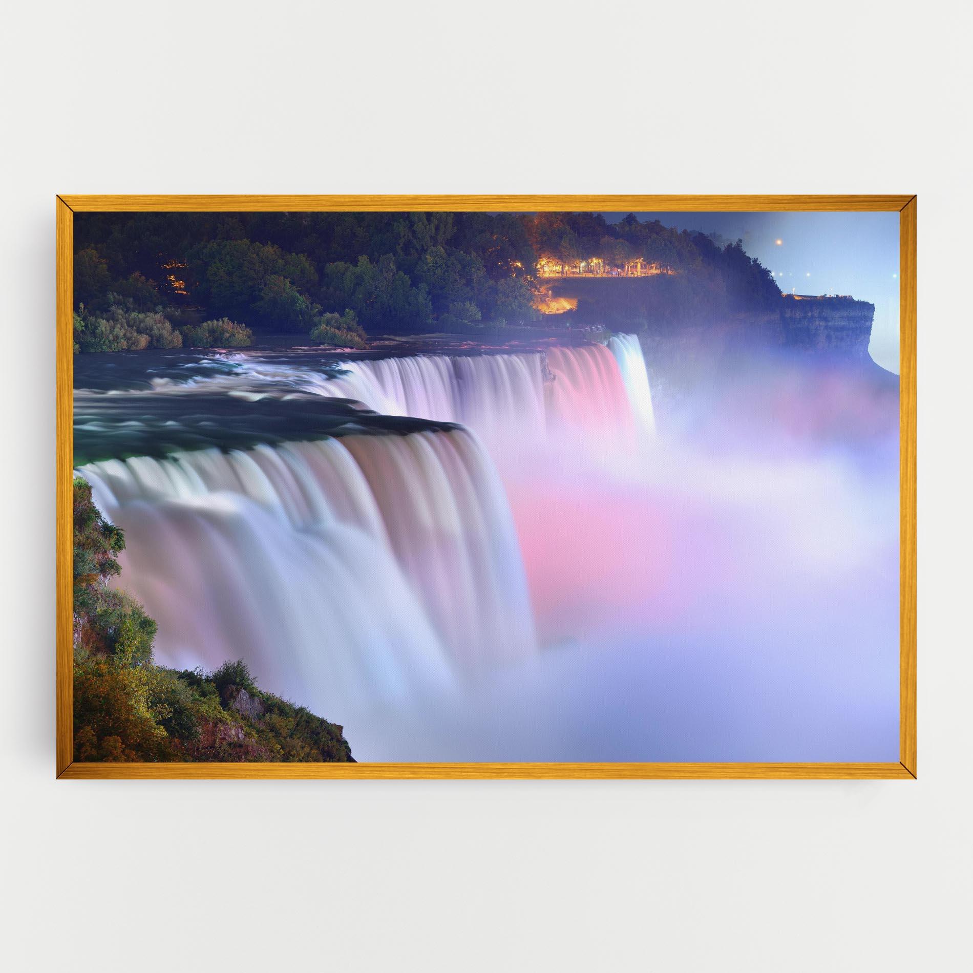 Tablou Canvas Dreamy Purple Waterfall mockup 0