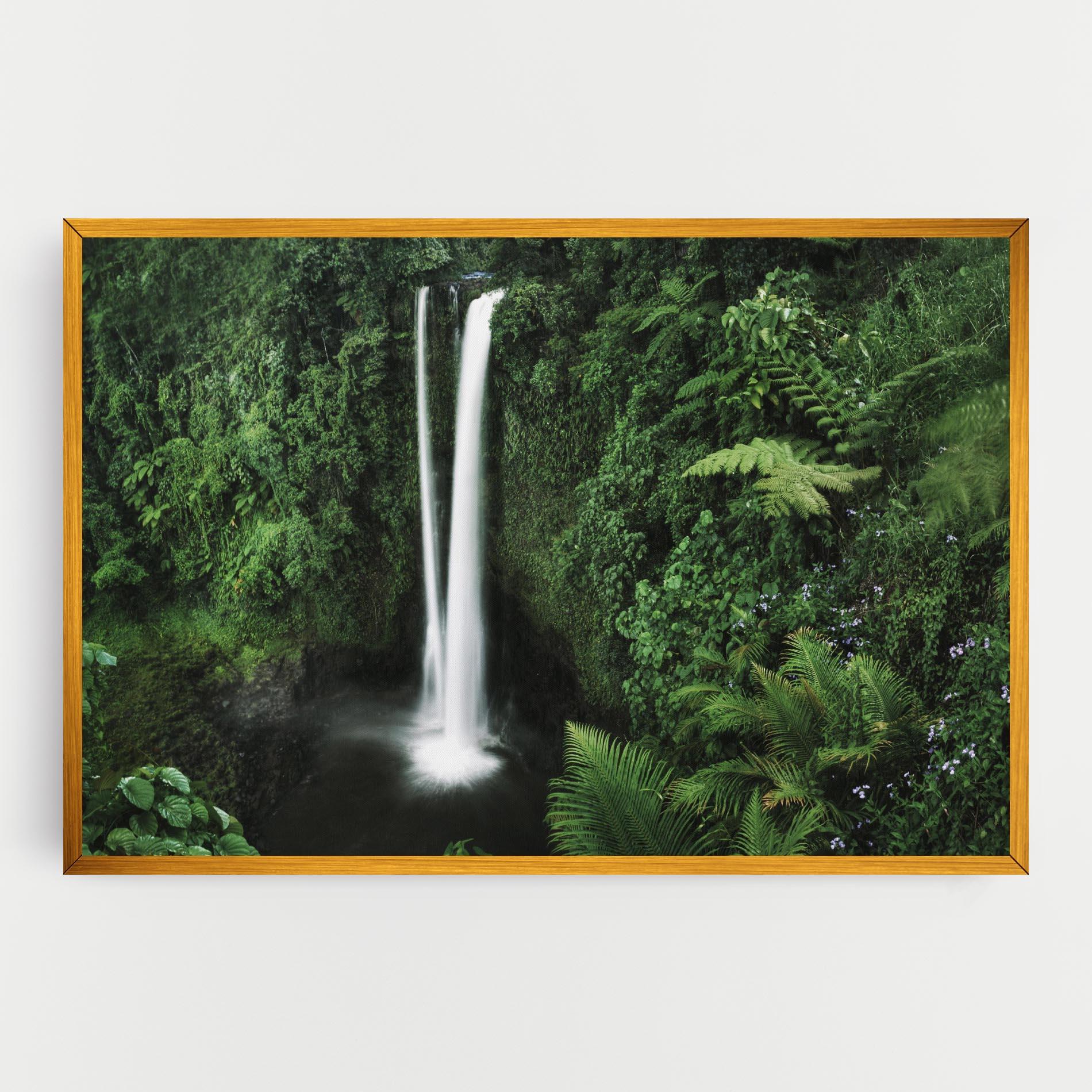 Tablou Canvas Green Nature Waterfall mockup 0