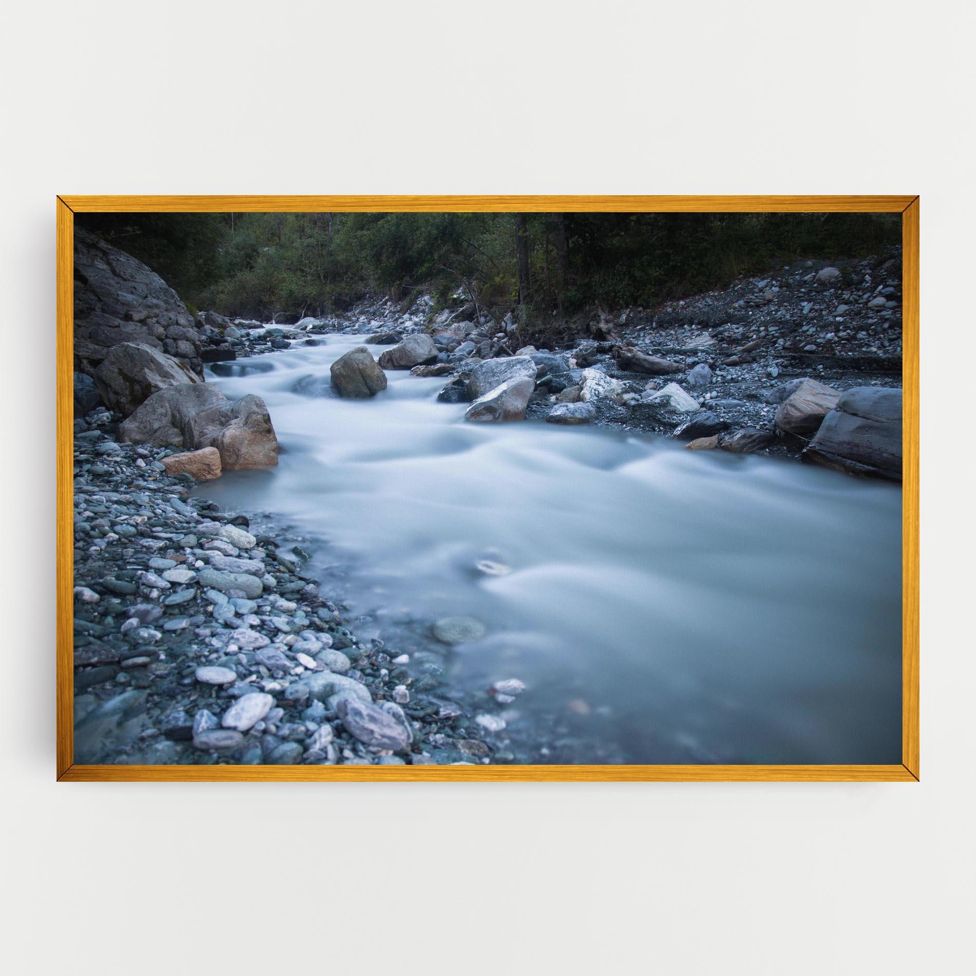 Tablou Canvas Grey Water Falling mockup 0