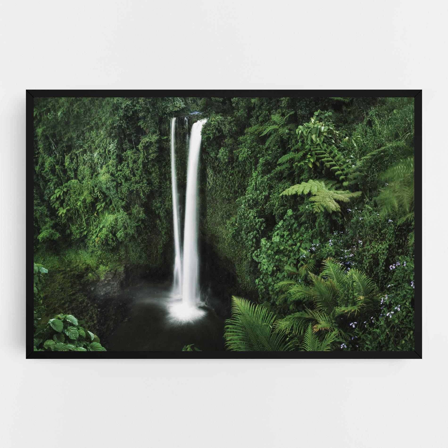 Tablou Canvas Green Nature Waterfall mockup 0