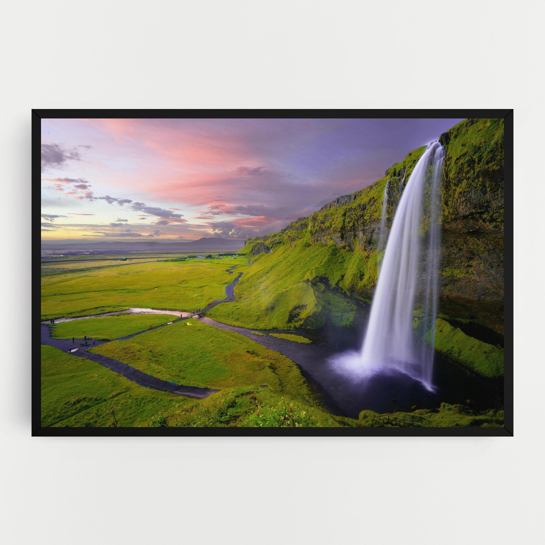 Tablou Canvas Pink Wky Waterfall mockup 0