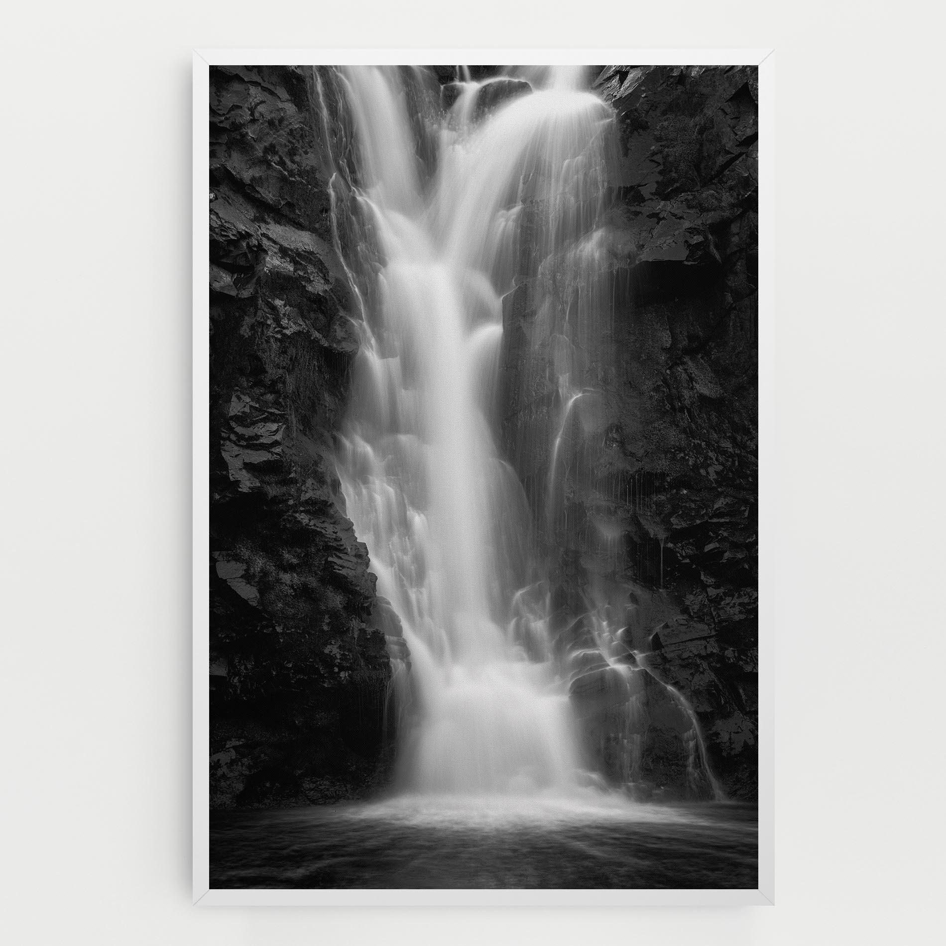 Tablou Canvas Black Rock Waterfall View mockup 0