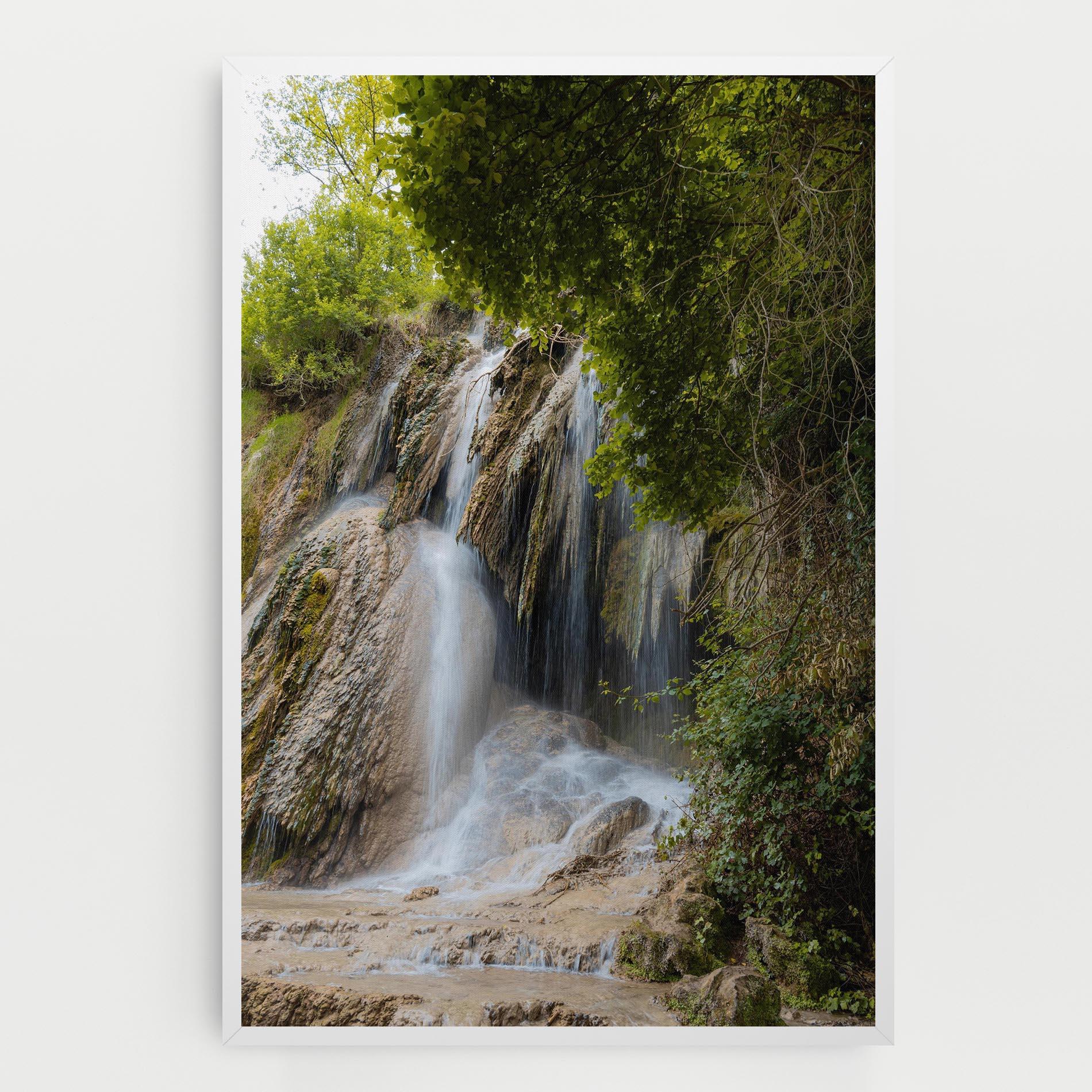 Tablou Canvas Forest Waterfall View mockup 0