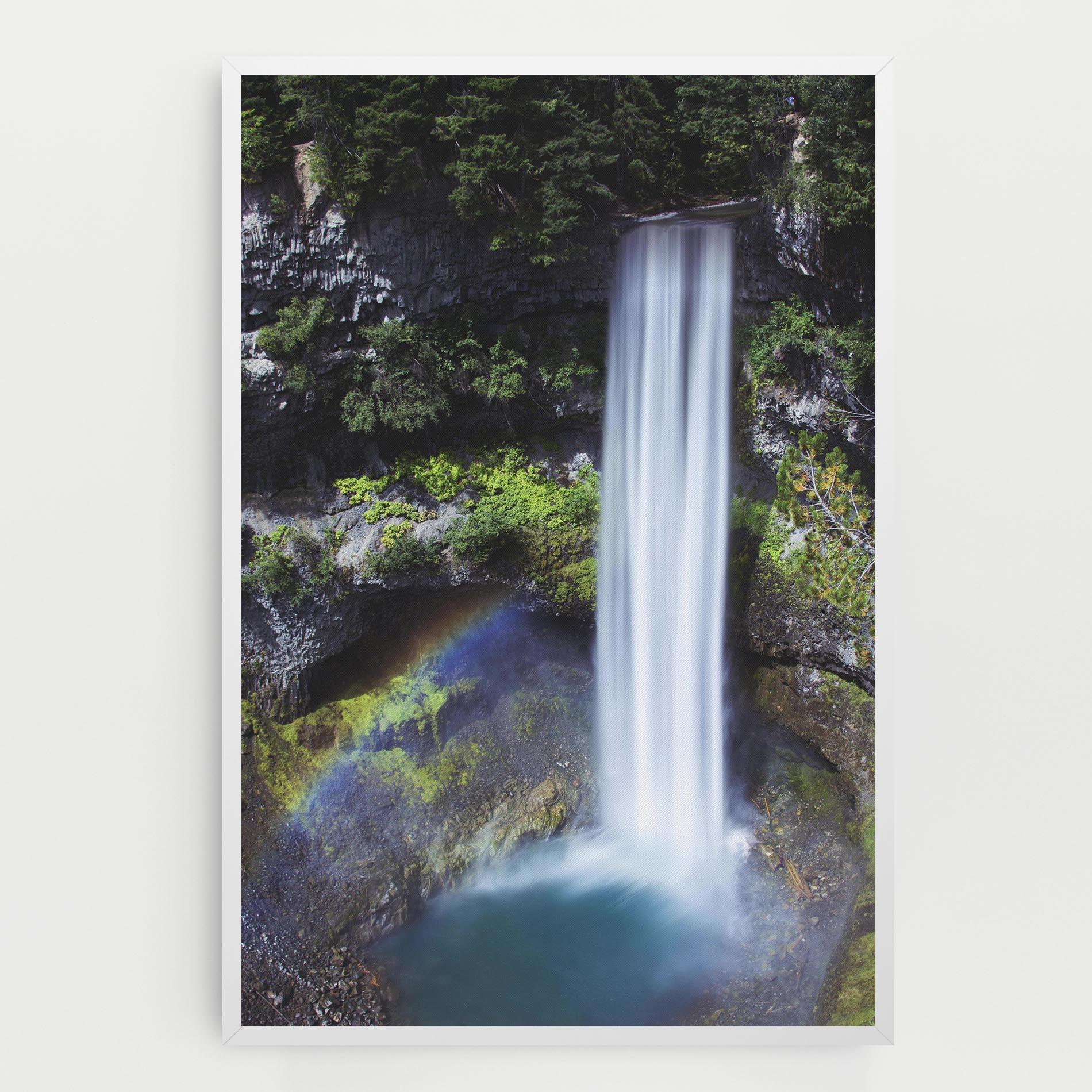 Tablou Canvas Pretty Rainbow Waterfall mockup 0