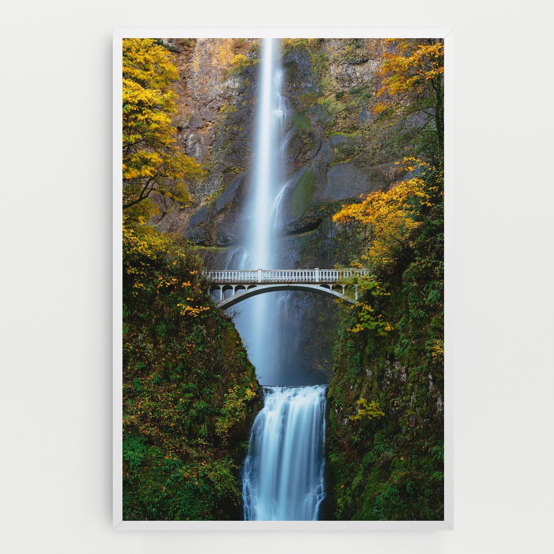 Tablou Canvas Yellow Leaves Bridge mockup 0