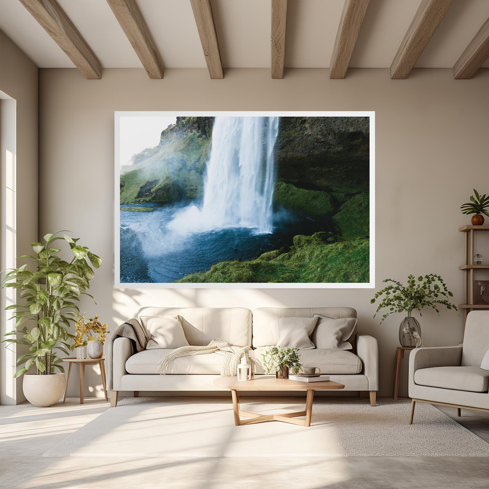 Tablou Canvas Majestic Waterfall mockup 6